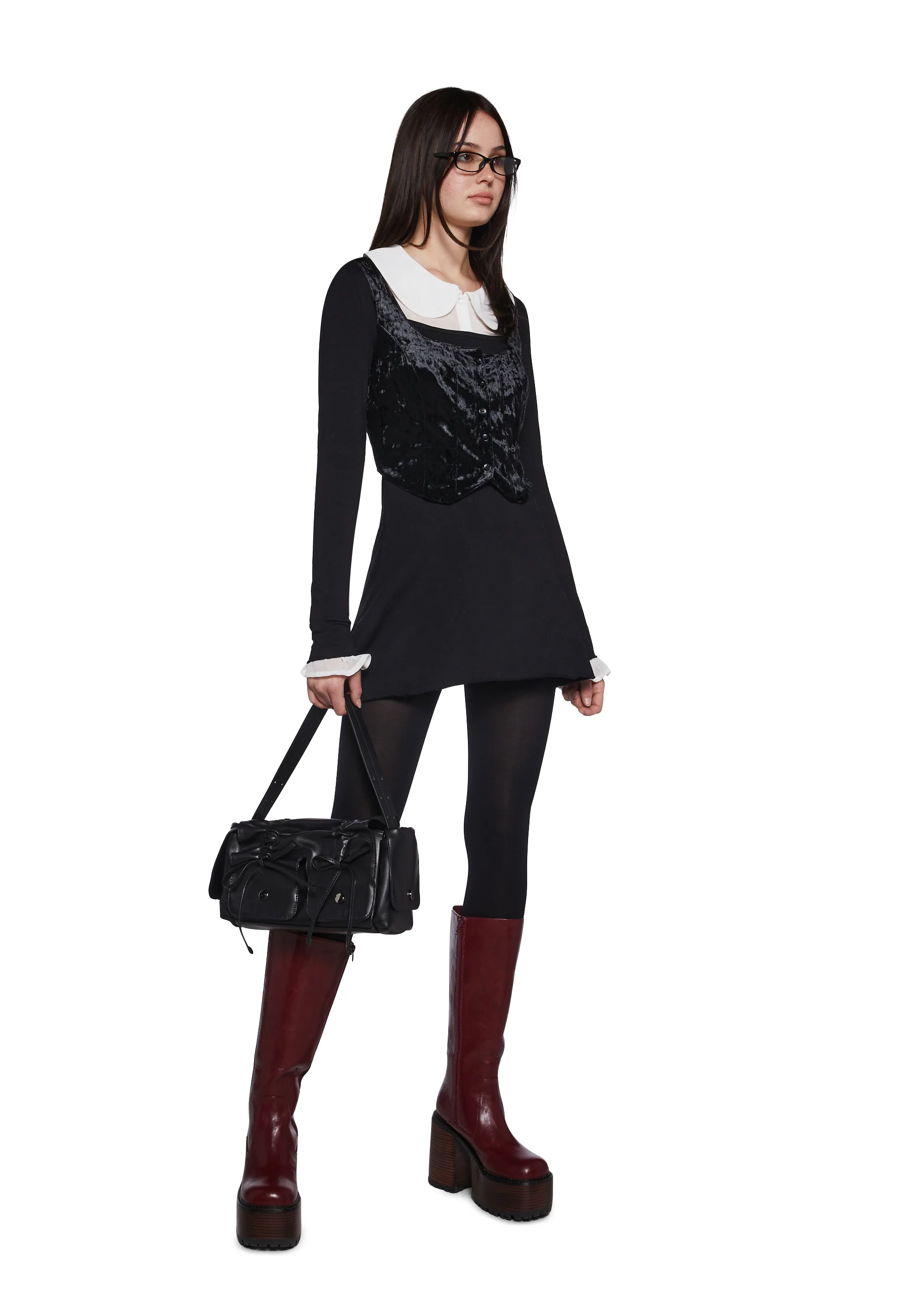 Decoded Messages Dress And Vest Set - Image 2