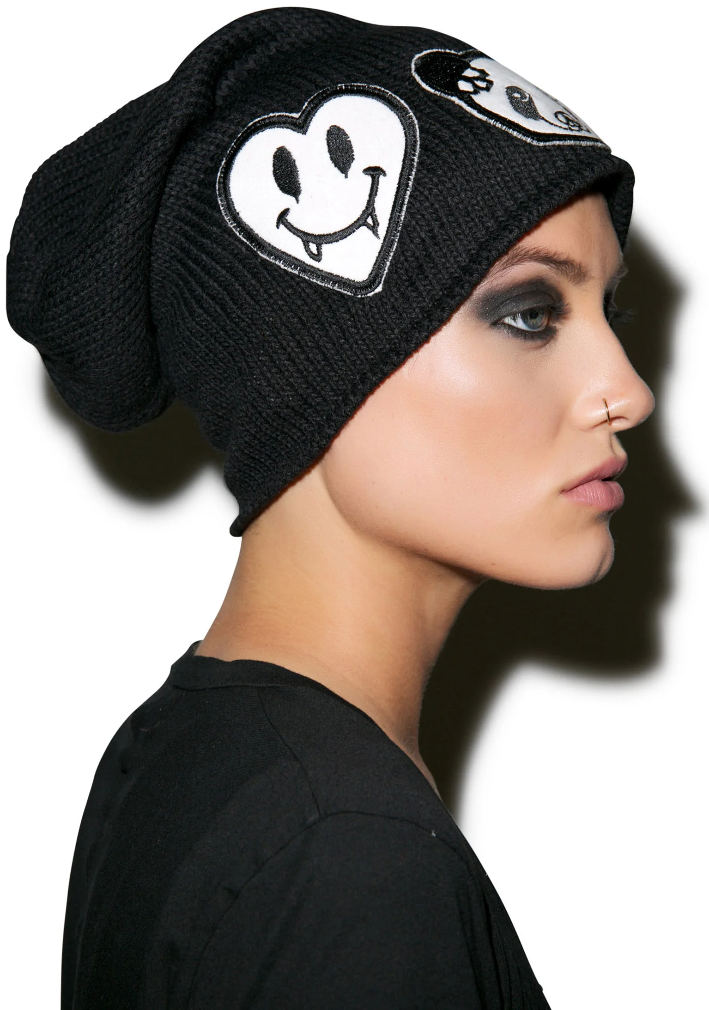 Dede Skull Panda Patch Combo Beanie - Image 5