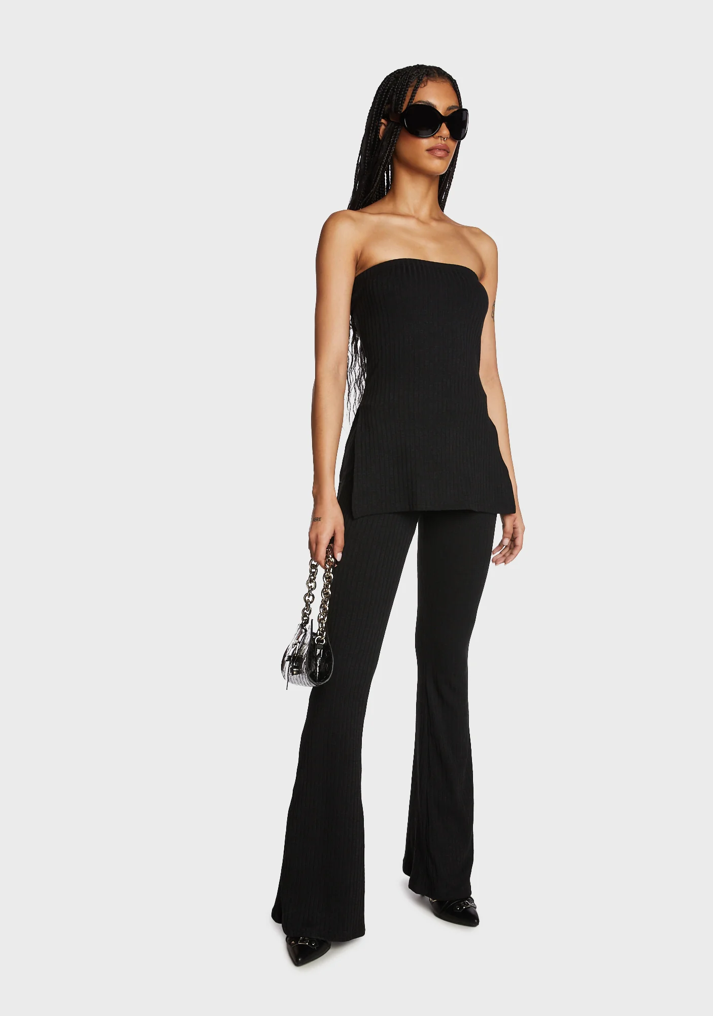 Dekota Slit Ribbed Top - Image 2