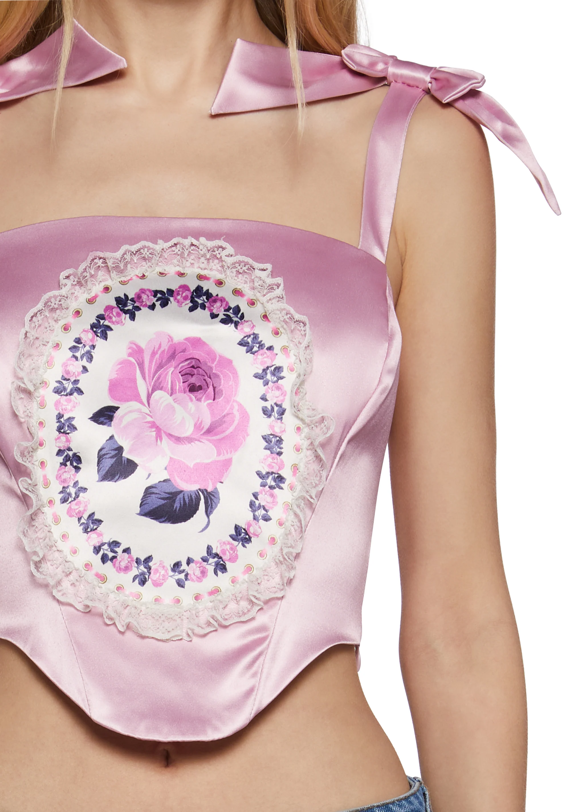 Delicate Rose Corset Top - Image 5