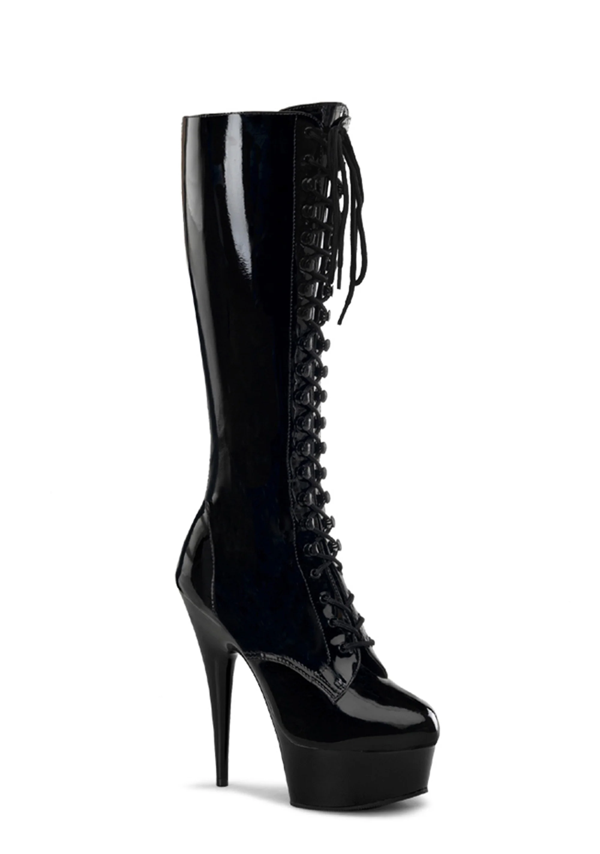 Delight-2023 Platform Knee High Boots-Black - Image 5