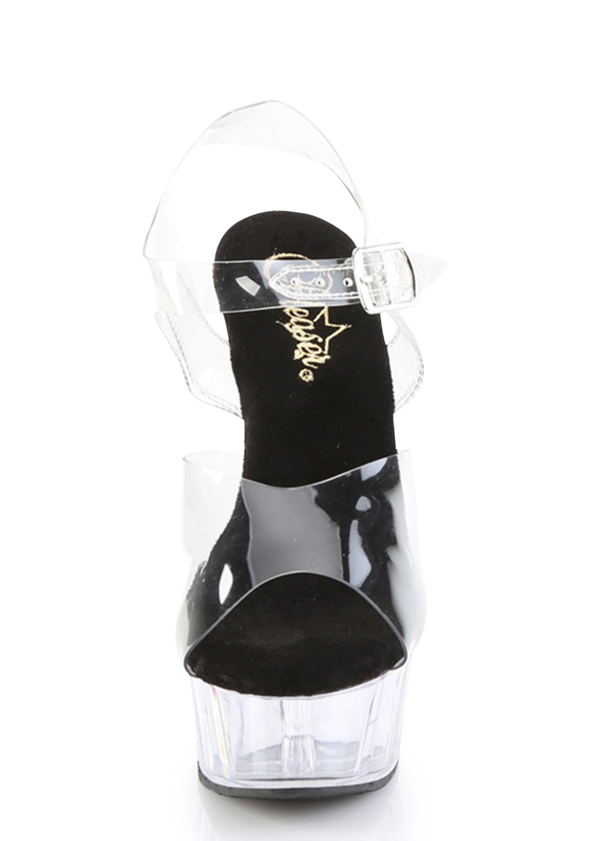 Delight-608 Platform Ankle Strap Sandals-Clear - Image 3