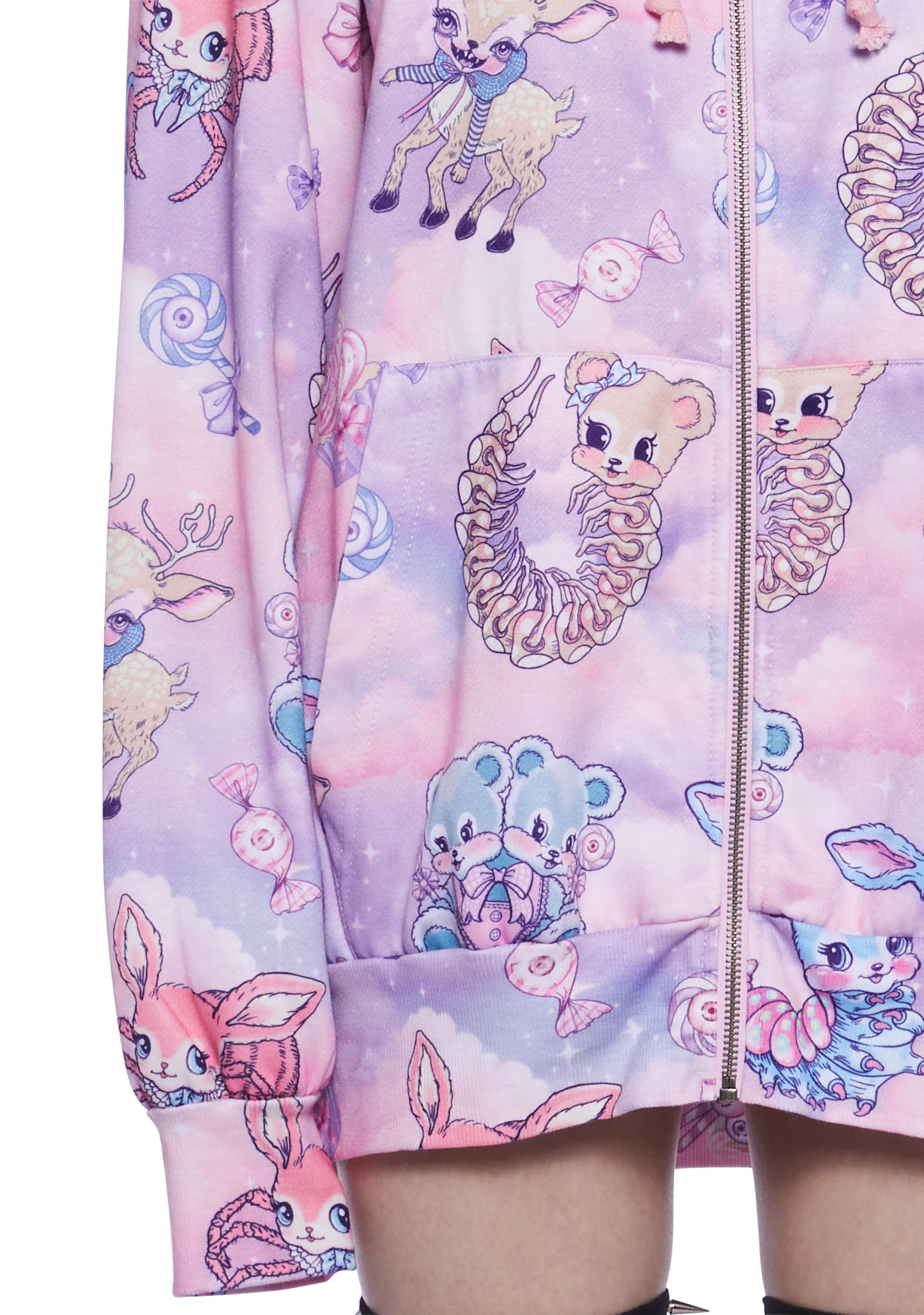 Demented Sweetness Zip-Up Hoodie - Image 2
