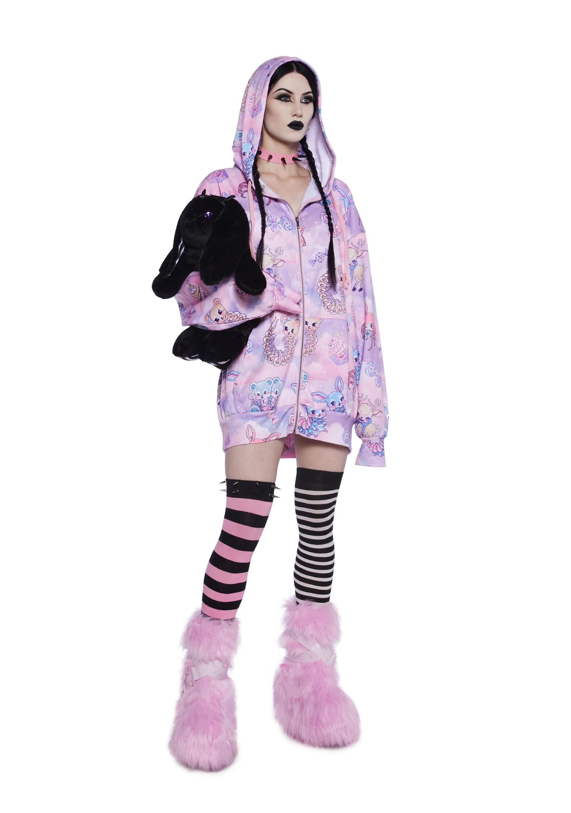 Demented Sweetness Zip-Up Hoodie - Image 3