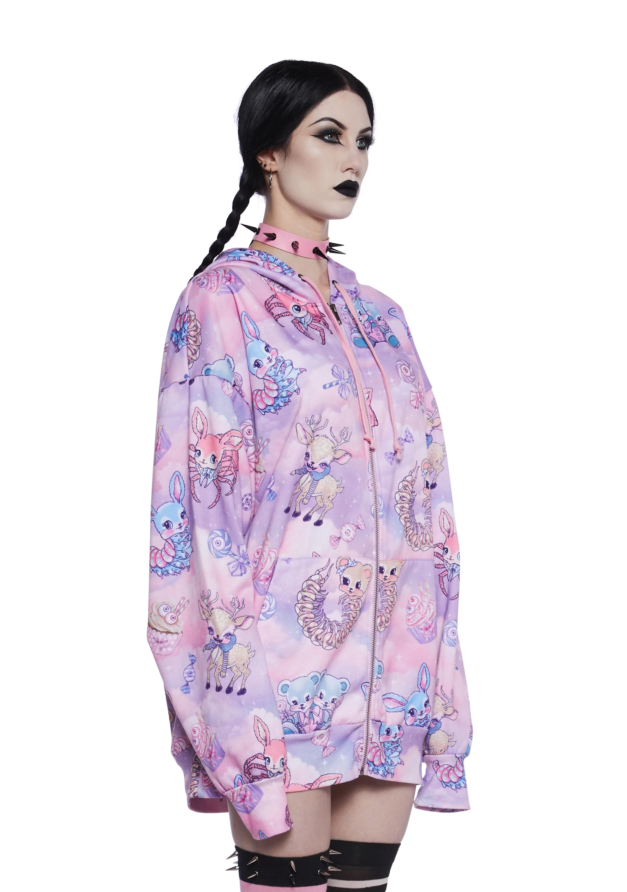 Demented Sweetness Zip-Up Hoodie - Image 4