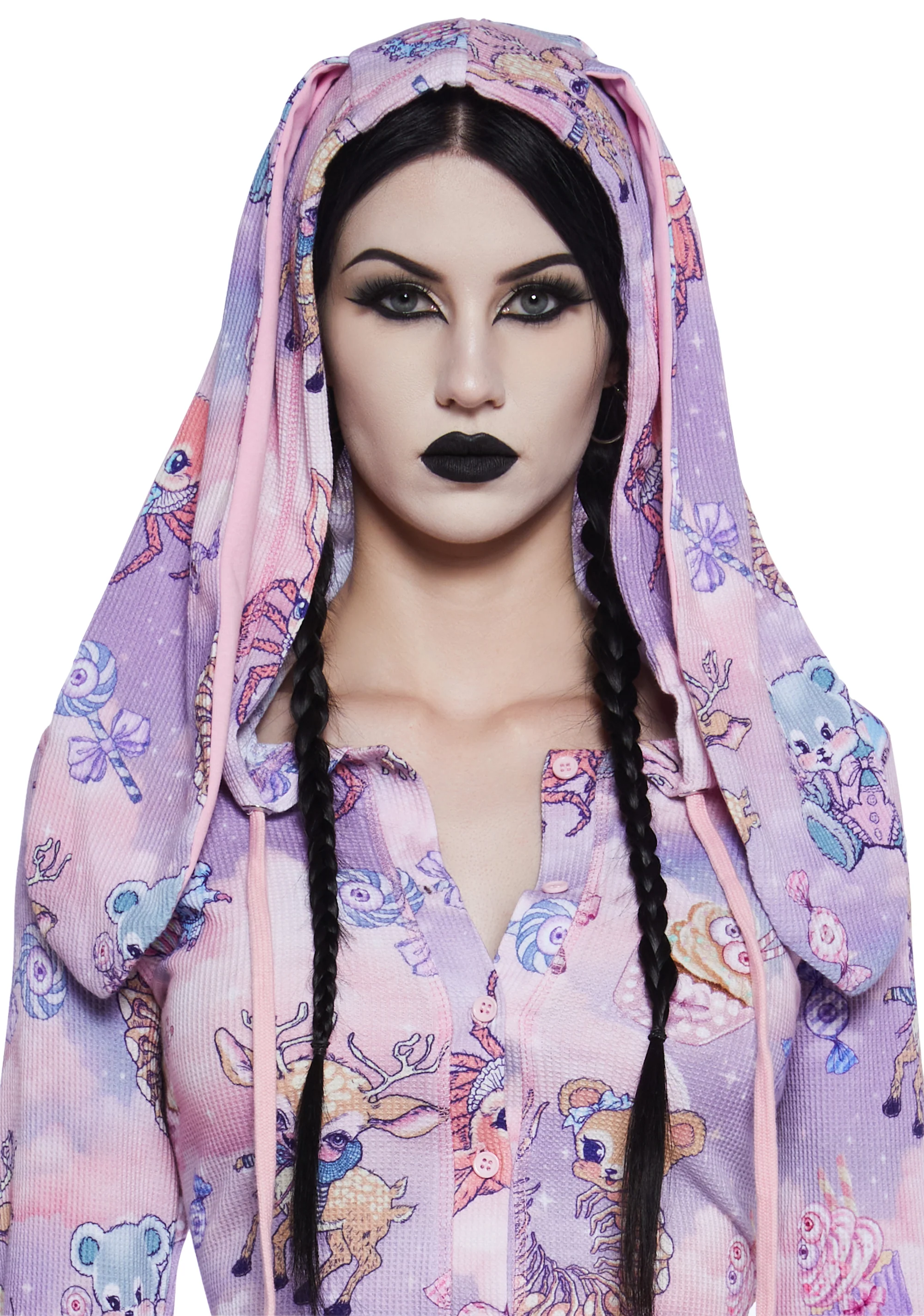 Demented Sweetness Long Sleeve Romper - Image 5