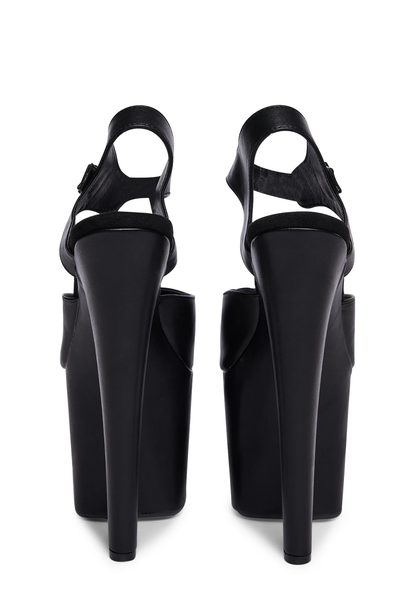 Demi 7.5 Platform Heels - Black - Image 4