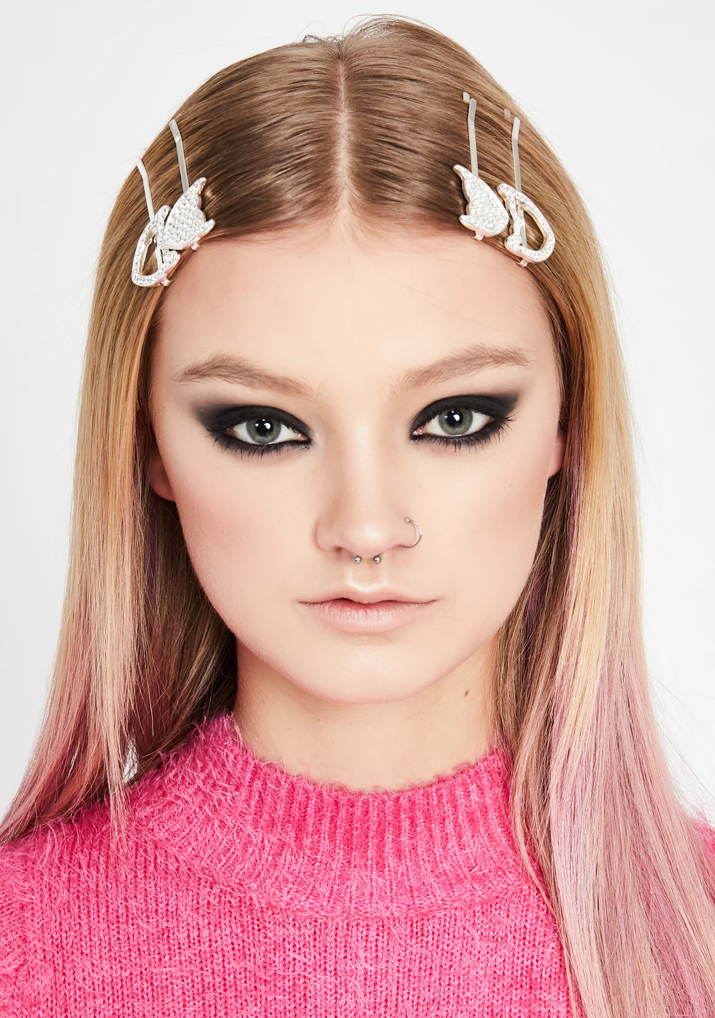 Demon Doll Rhinestone Hair Pins - Image 3