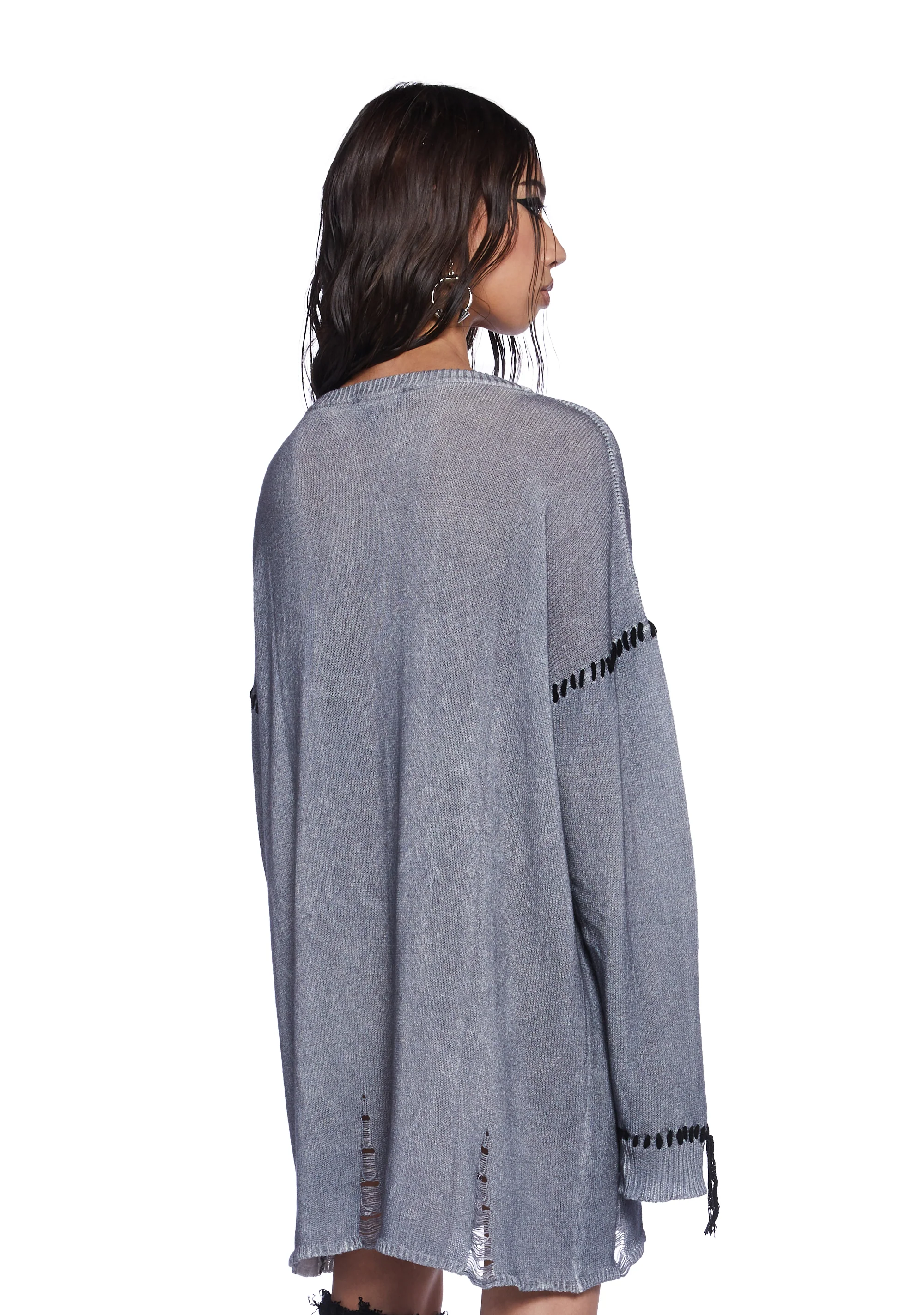 Demon Encounters Oversized Sweater - Image 4