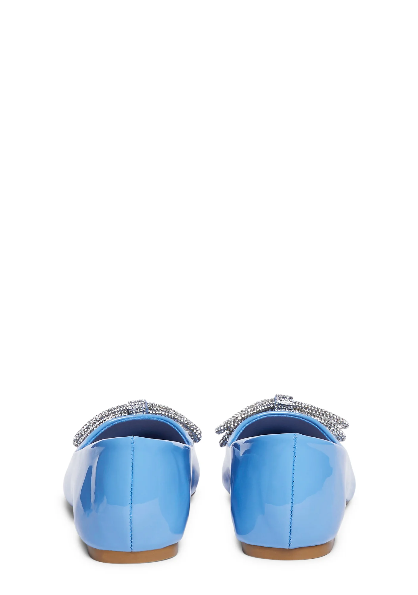 Demure Rendezvous Pointed Flats - Blue - Image 4