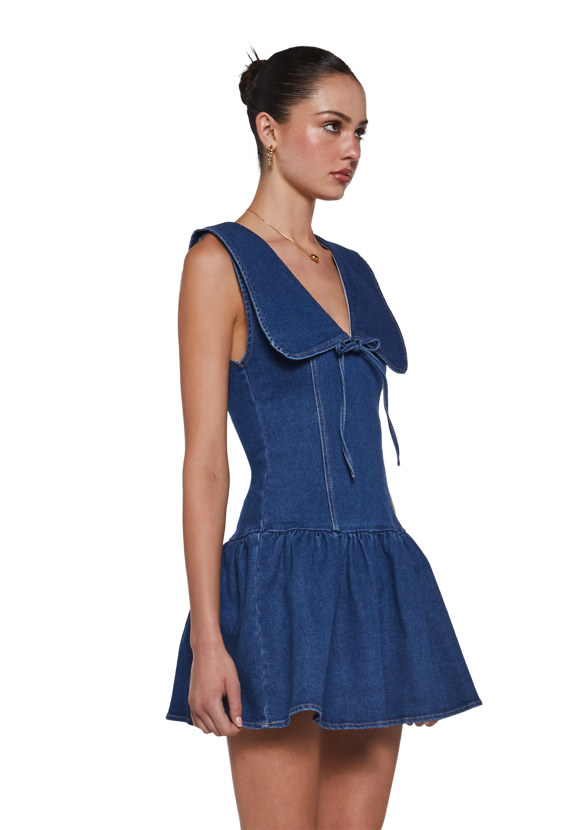 DM Glow Denim Dress - Image 3