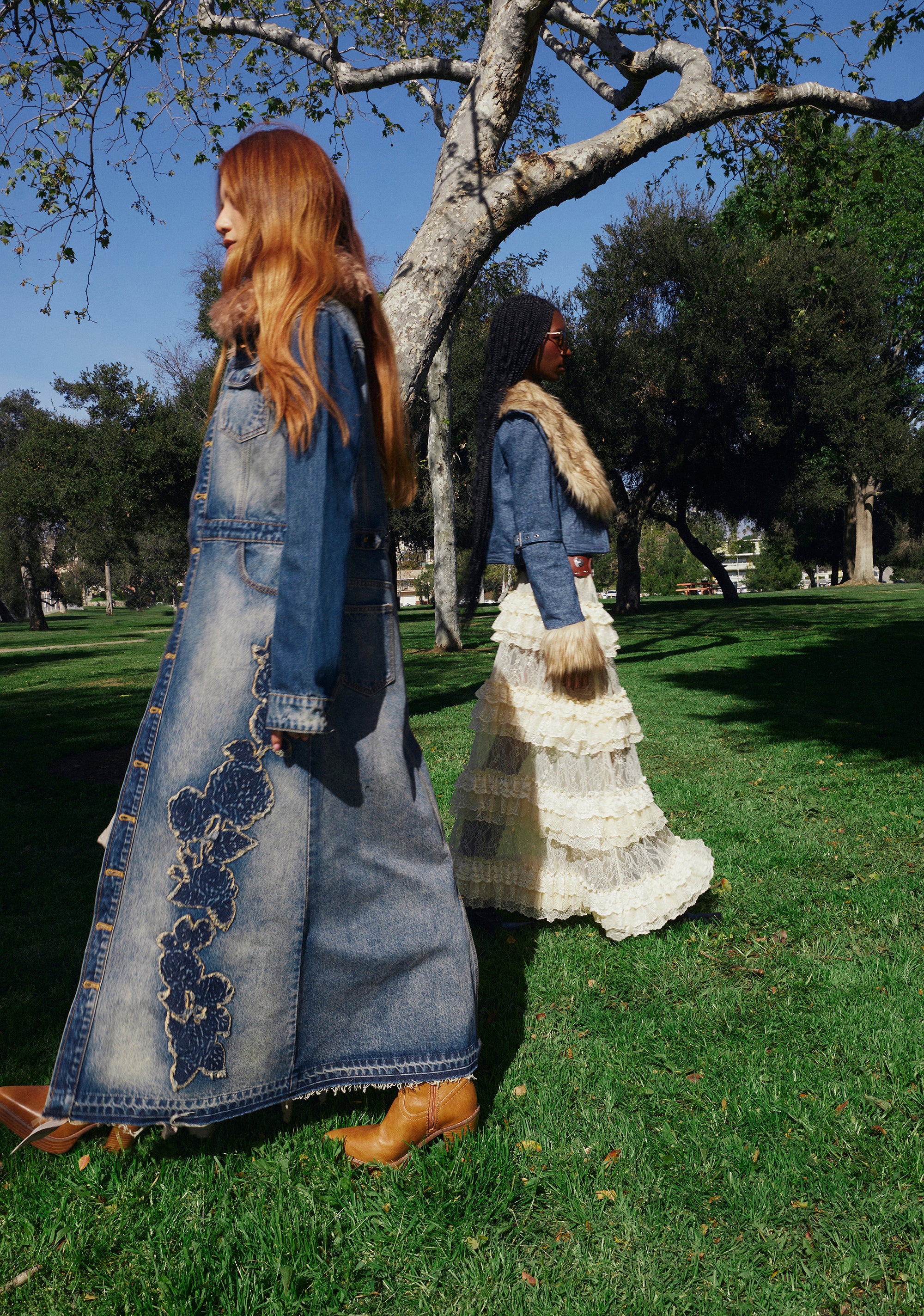 Kings Road Denim Maxi Coat - Image 8