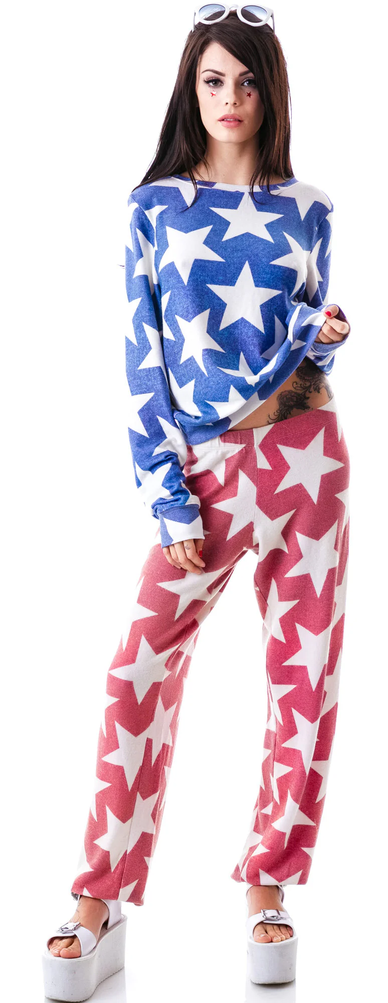 Denim Stars Gidget Sweats - Light Blue - Image 5