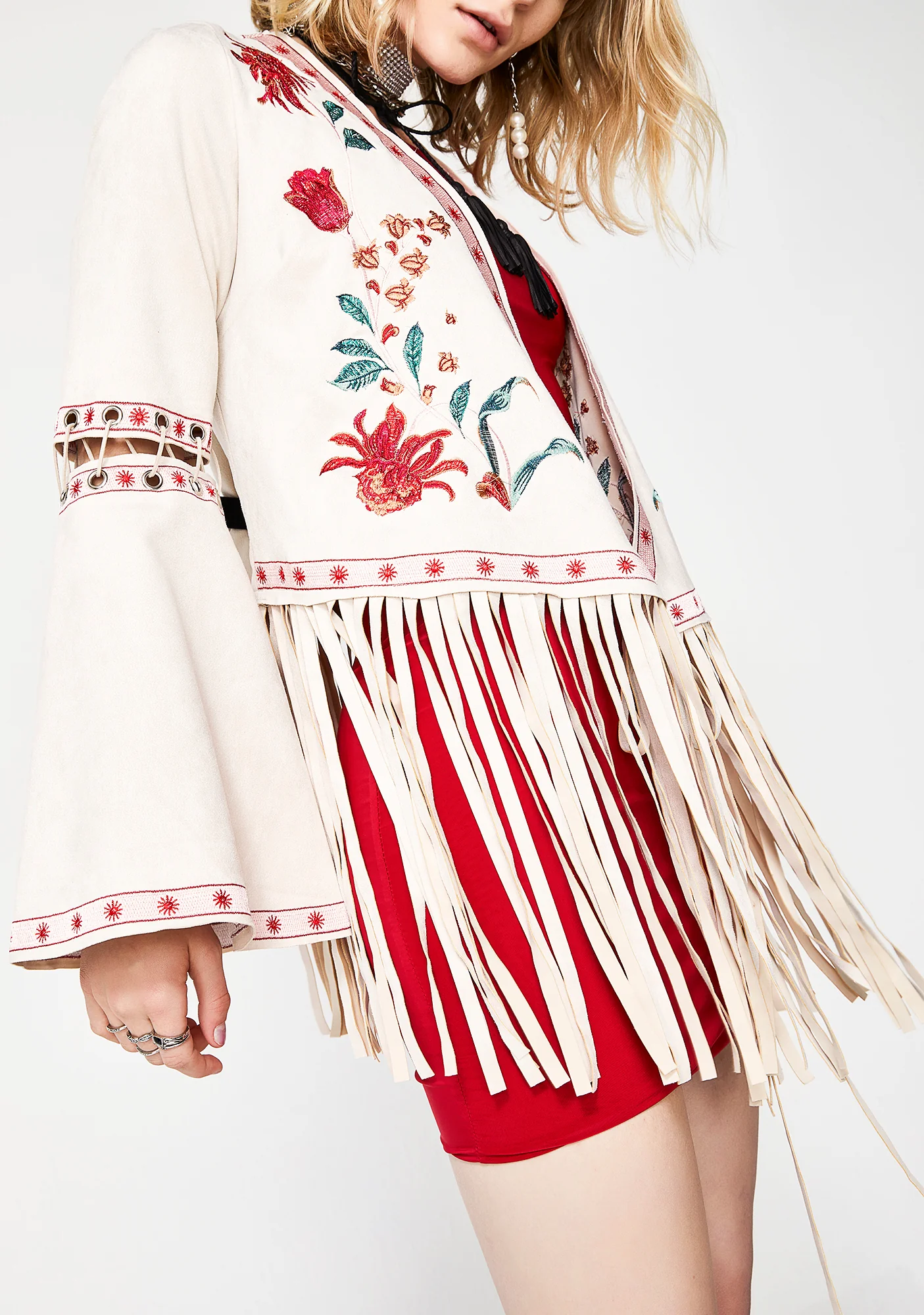Desert Bloom Embroidered Jacket - Image 3
