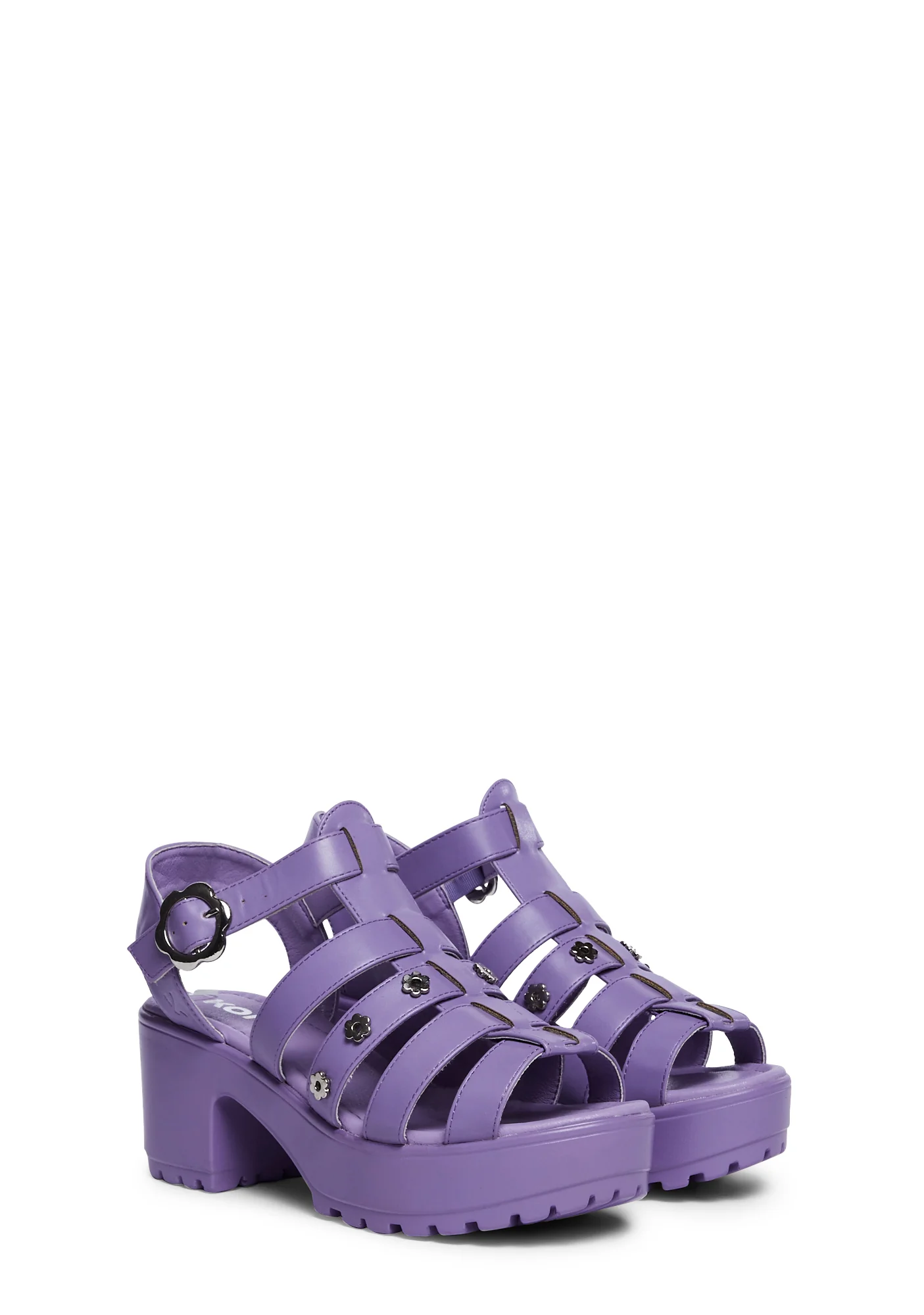 Desert Paradise Platform Sandals - Orchid Flower - Image 3
