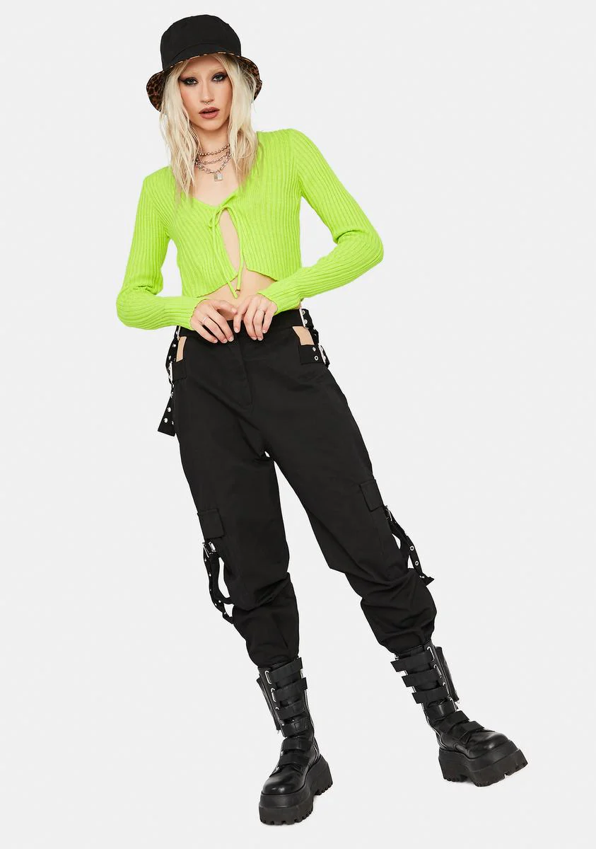 Desire Ribbed Knit Crop Top - Image 3