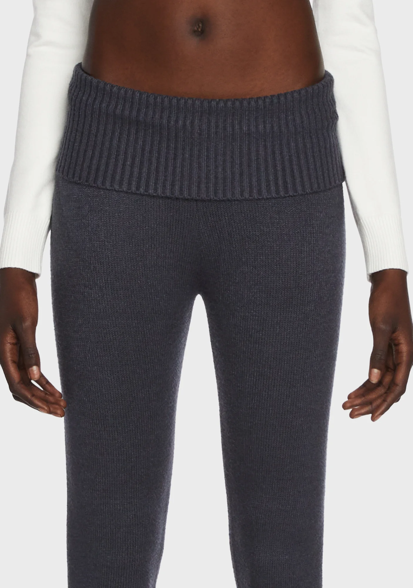Desiree Knitted Fold Over Pants - Image 5