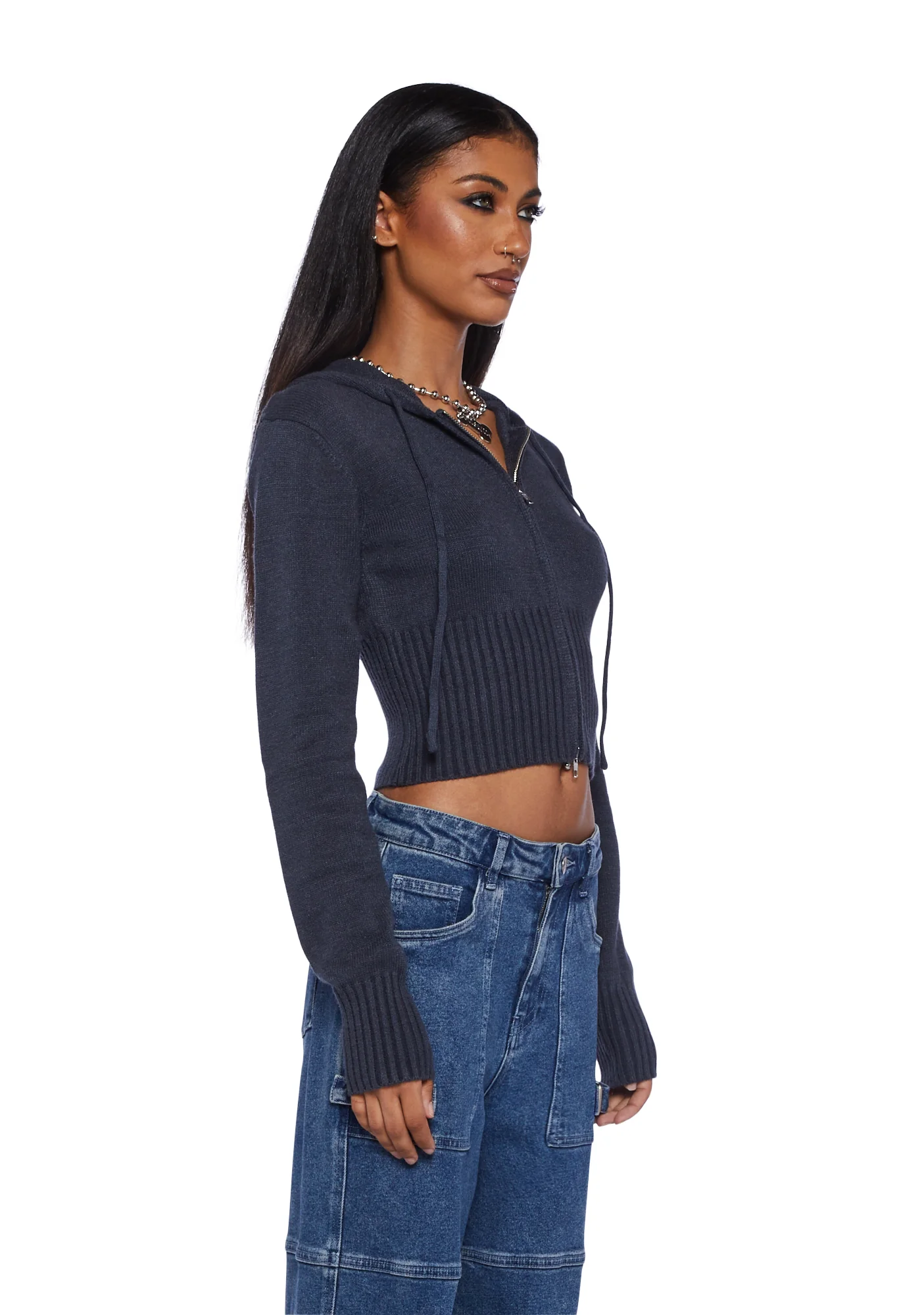 Desiree Knitted Hooded Cardigan - Image 3