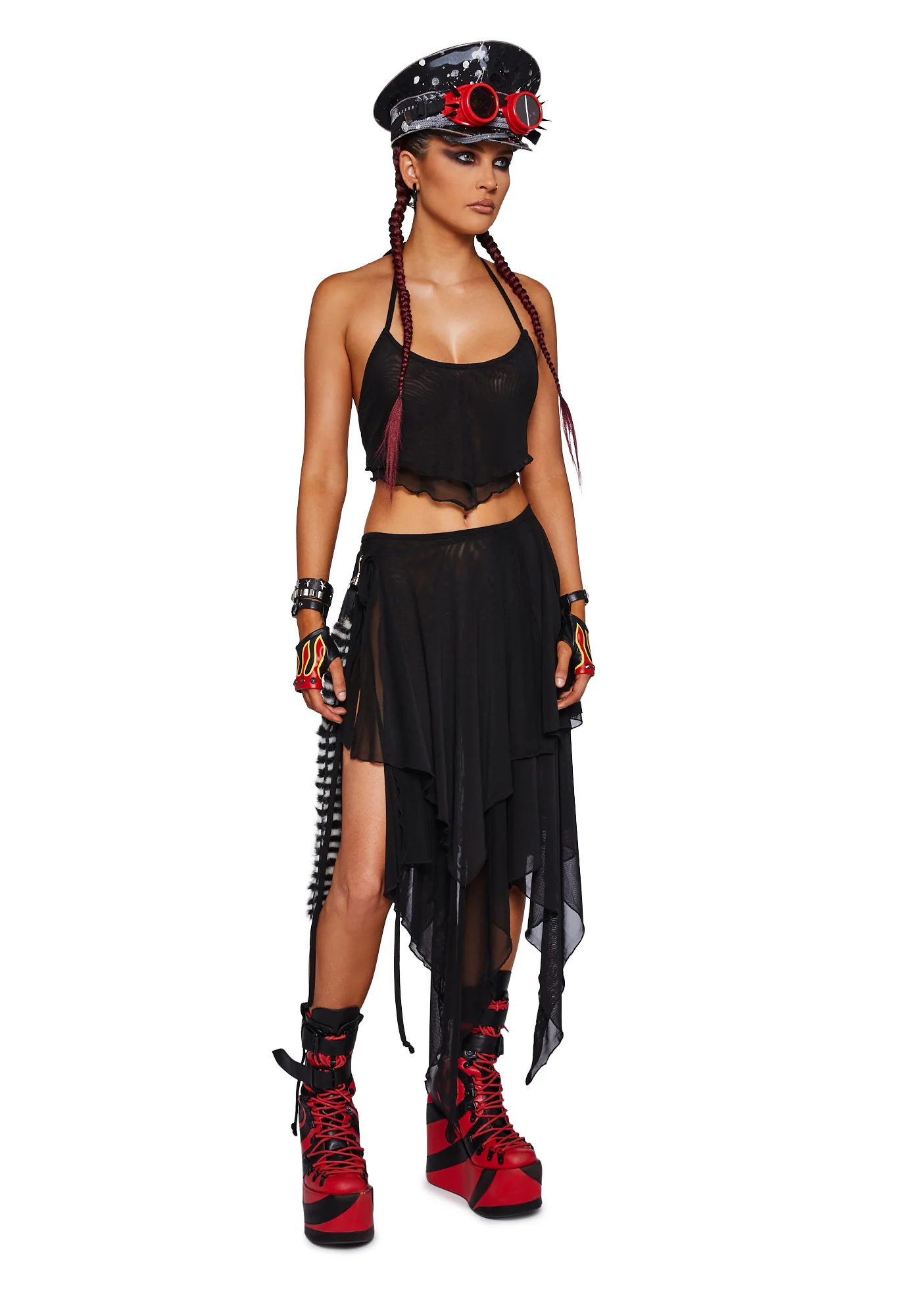 Desolate Dystopia Halter Top - Black - Image 2
