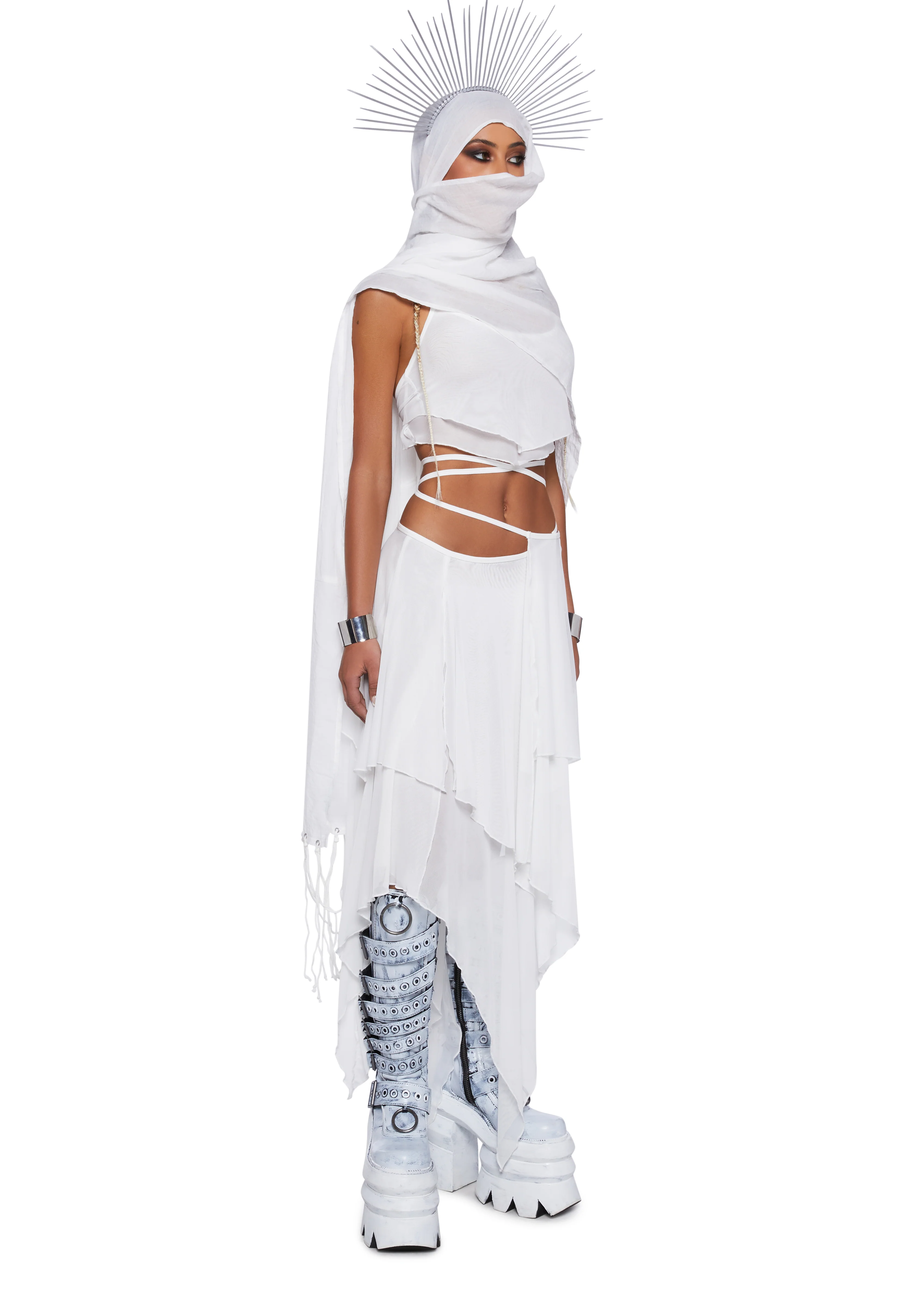 Desolate Dystopia Midi Skirt - Image 2