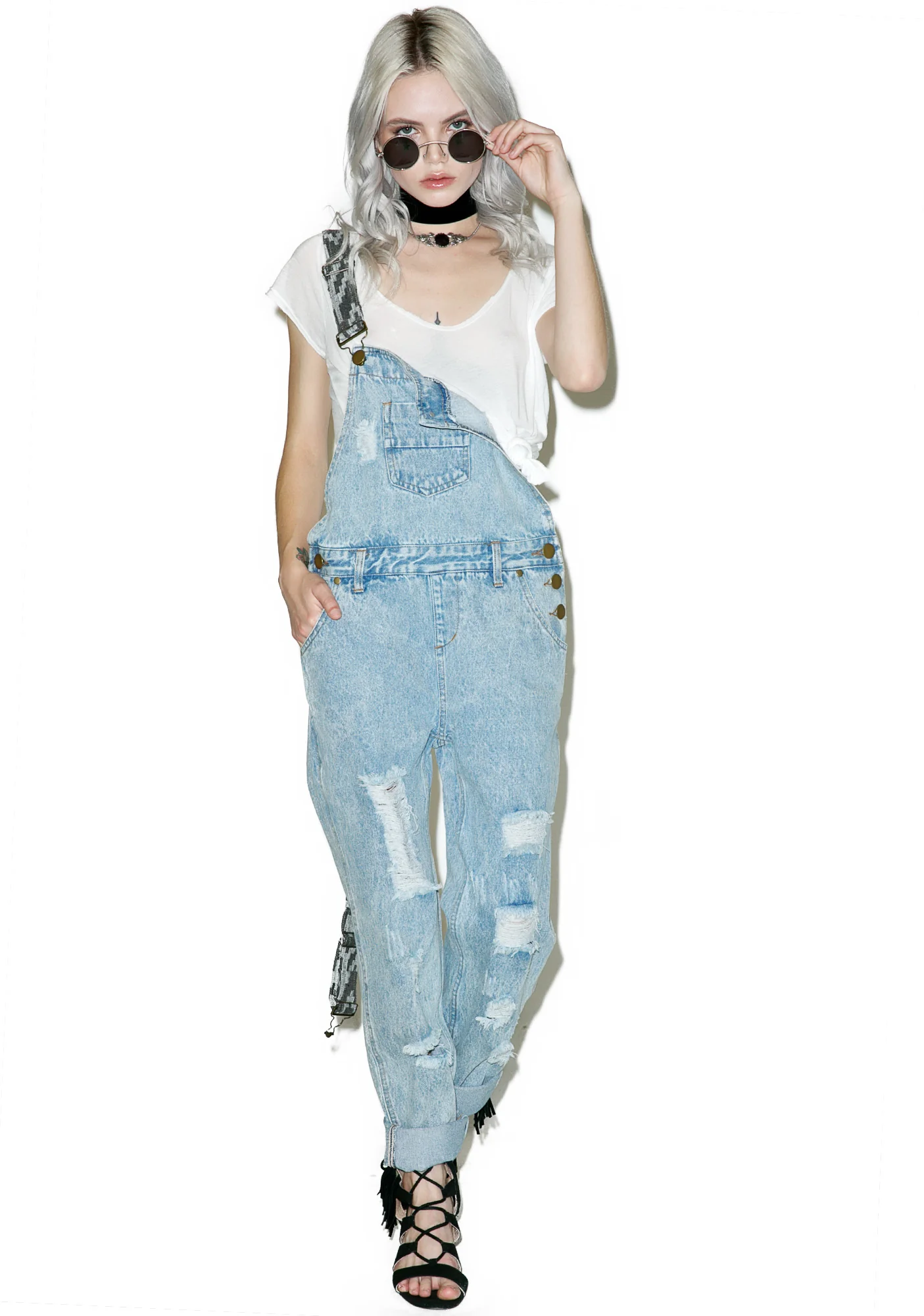 Desperado Distressed Overalls - Image 5