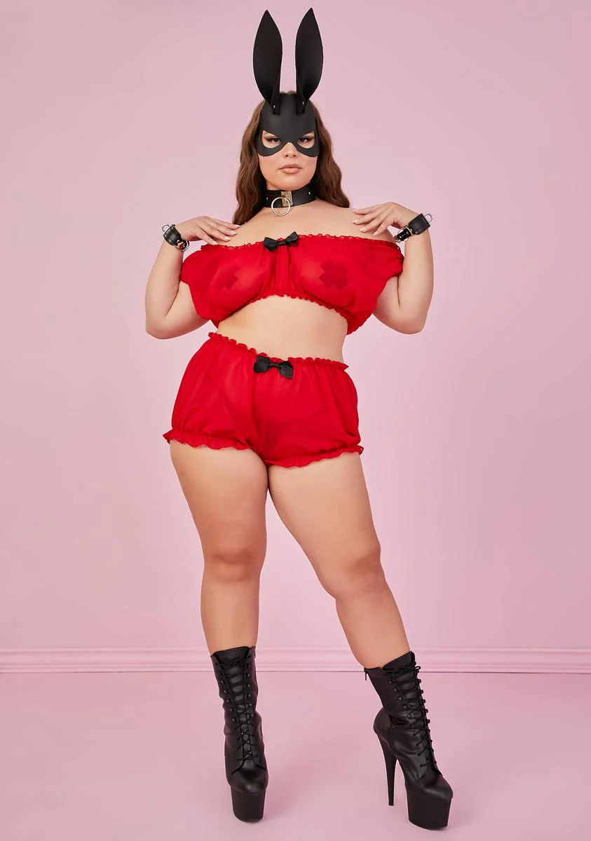 Devil Miss Vivien Baby Noir Chiffon Top - Image 3