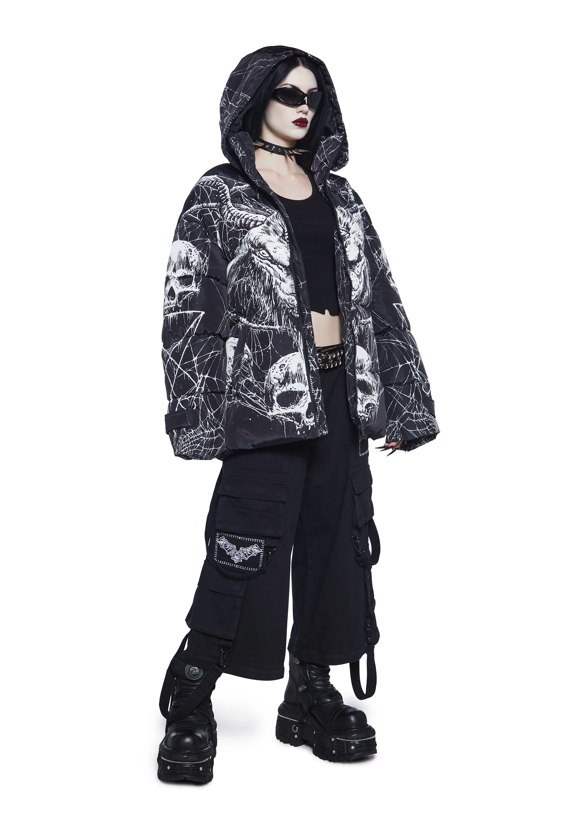 Devilish Descent Puffer Jacket - Image 3
