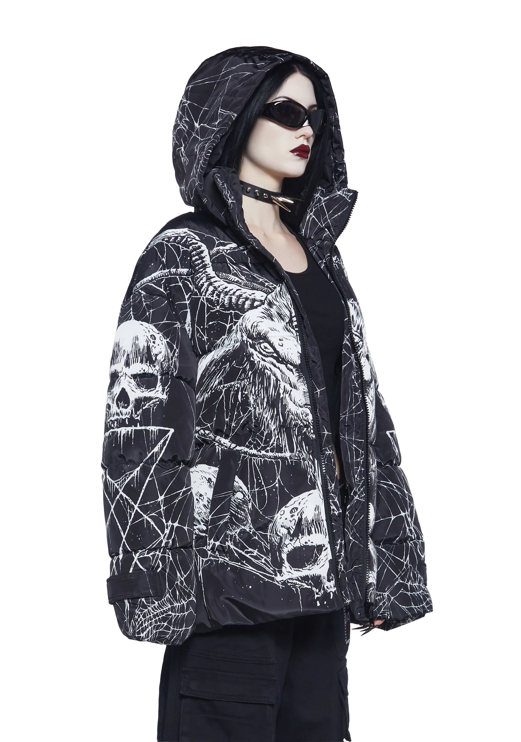 Devilish Descent Puffer Jacket - Image 4