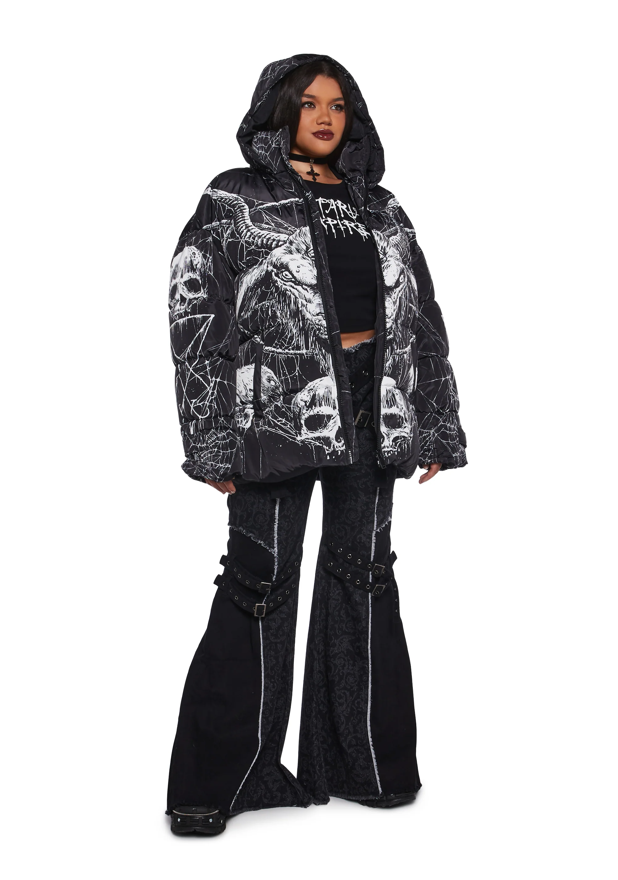 Devilish Descent Puffer Jacket - Image 8