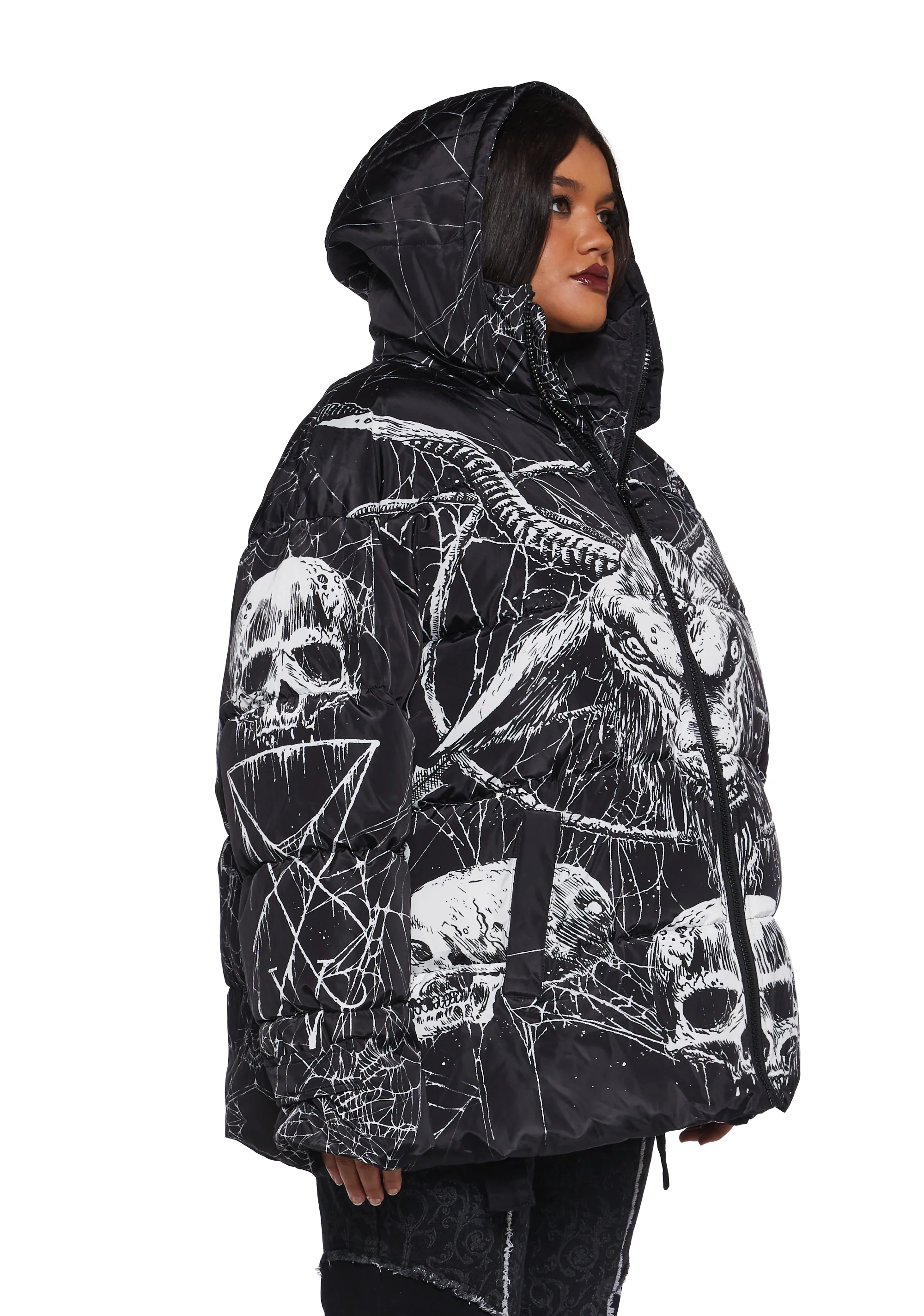 Devilish Descent Puffer Jacket - Image 9