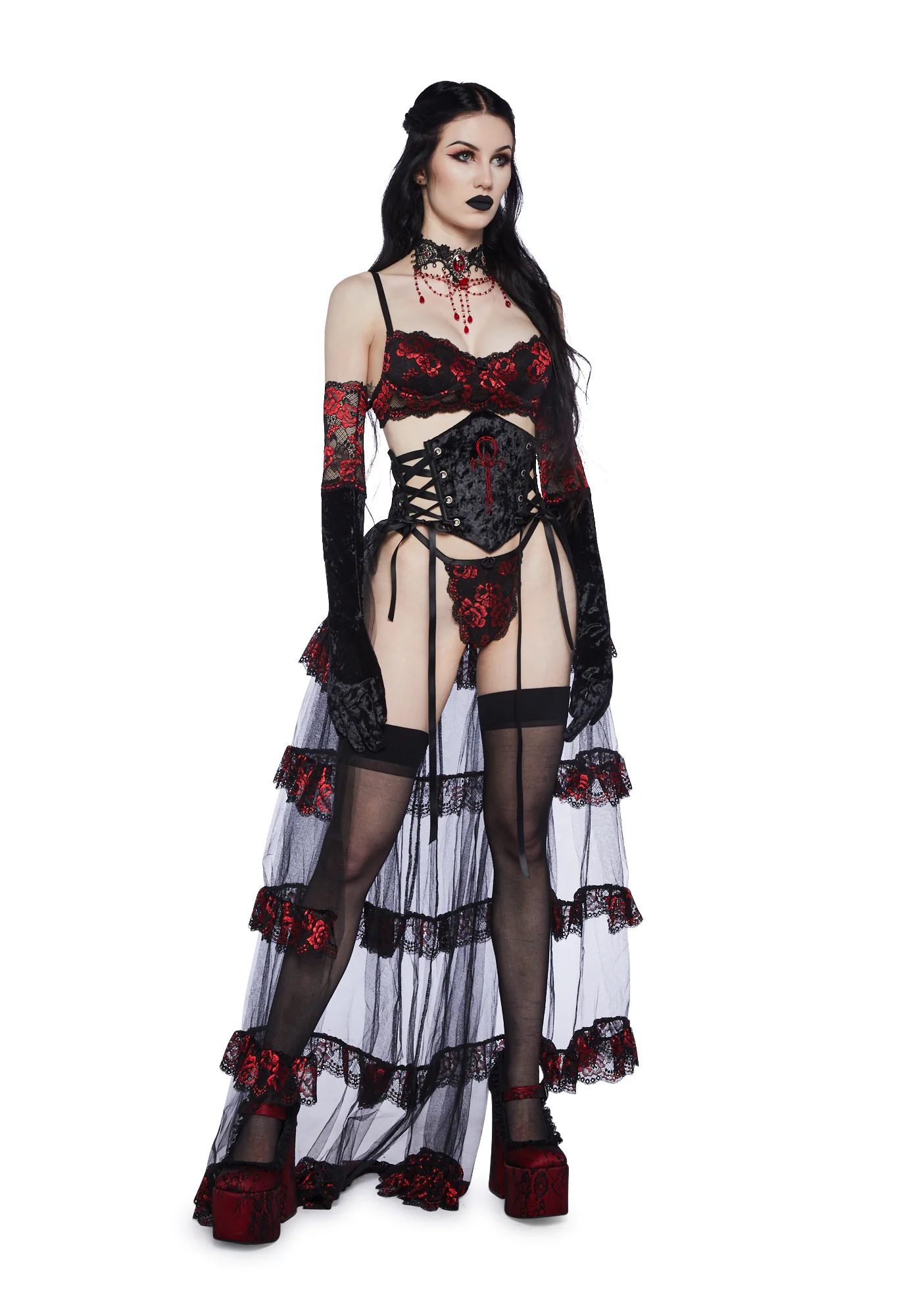 Gothic Fires Waist Cincher Set - Image 6