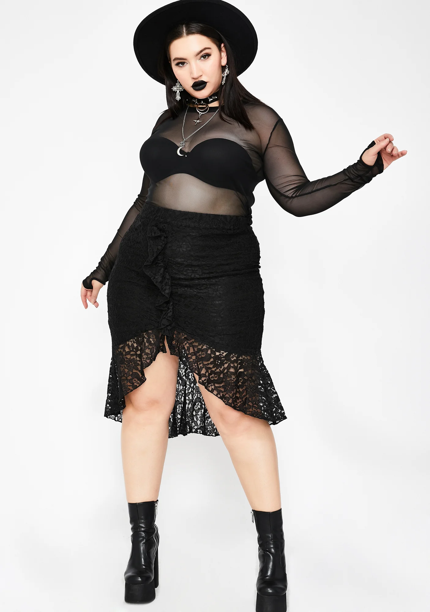 Devious Daydream Lace Skirt - Image 3