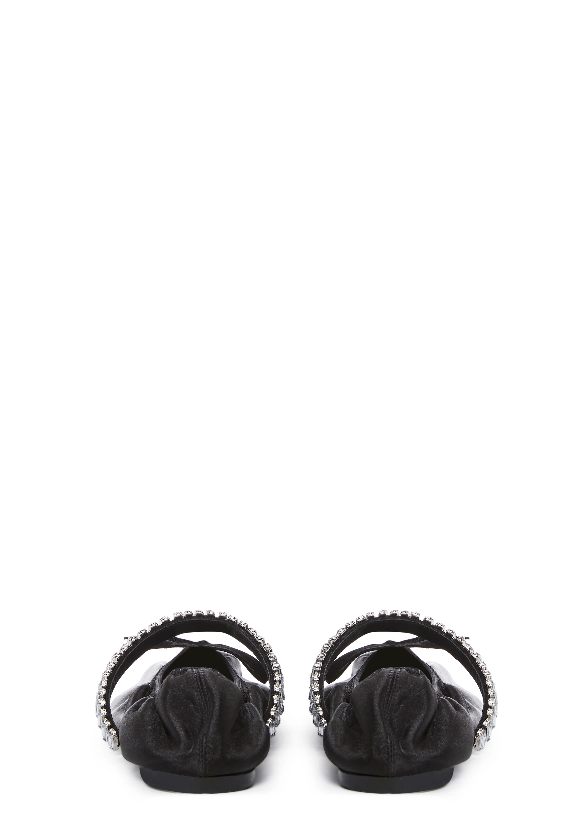 Diamante Ballet Flats - Black - Image 4