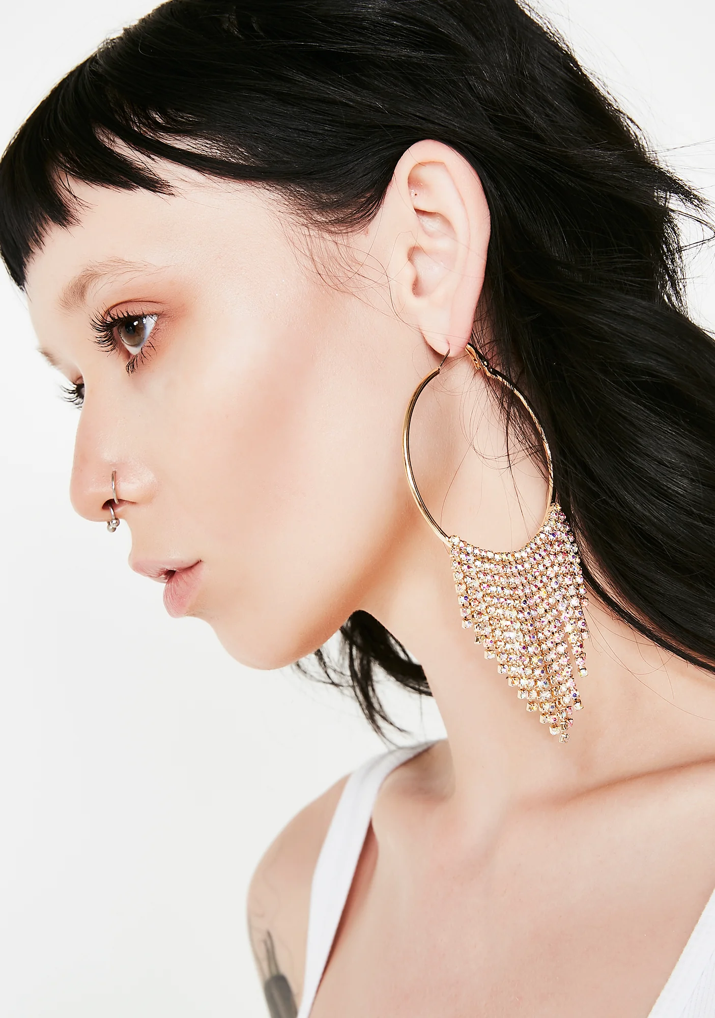 Diamonds Or Nothin' Rhinestone Earrings - Image 3