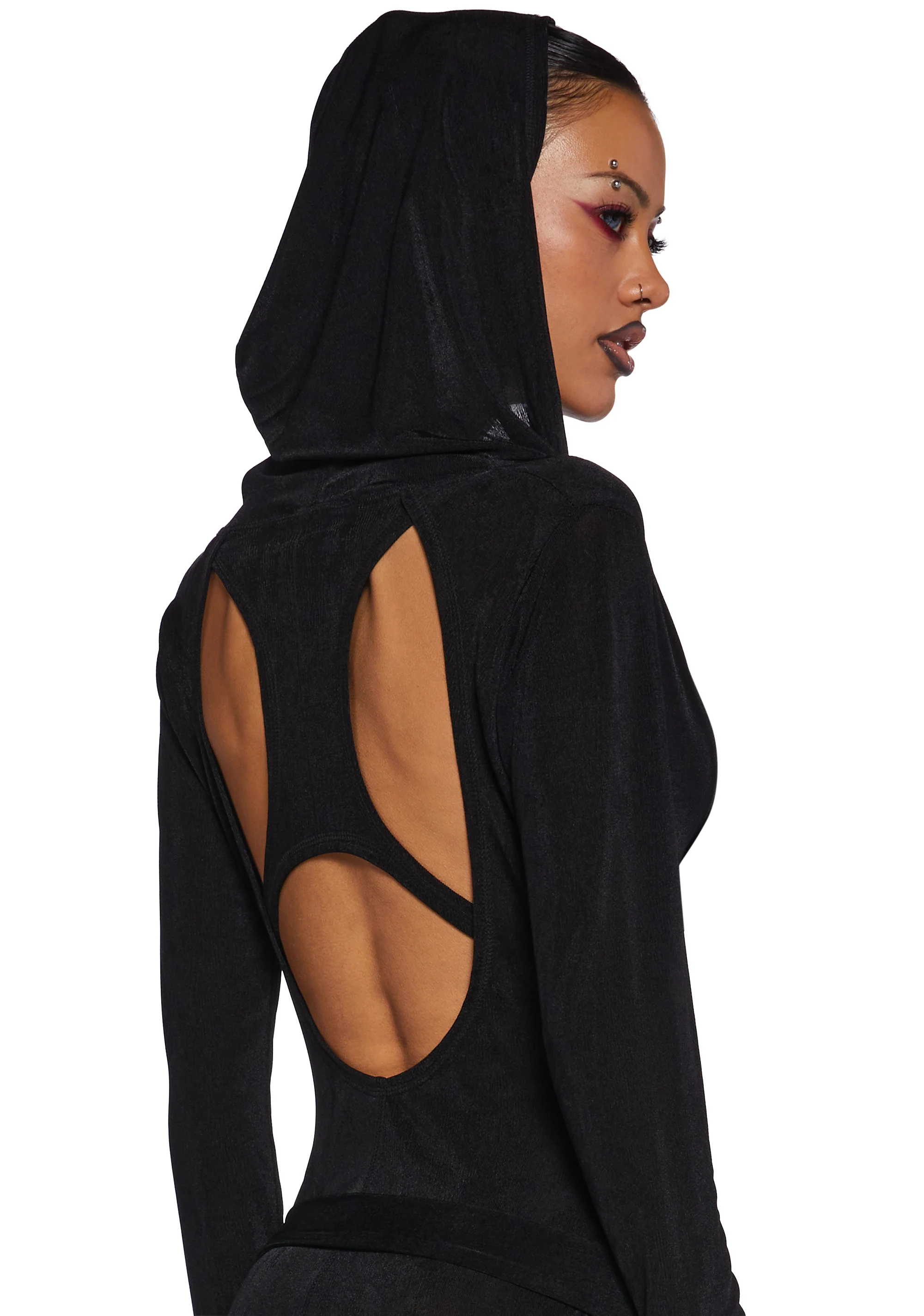 Diatonic Cut Out Hooded Dress - Image 5