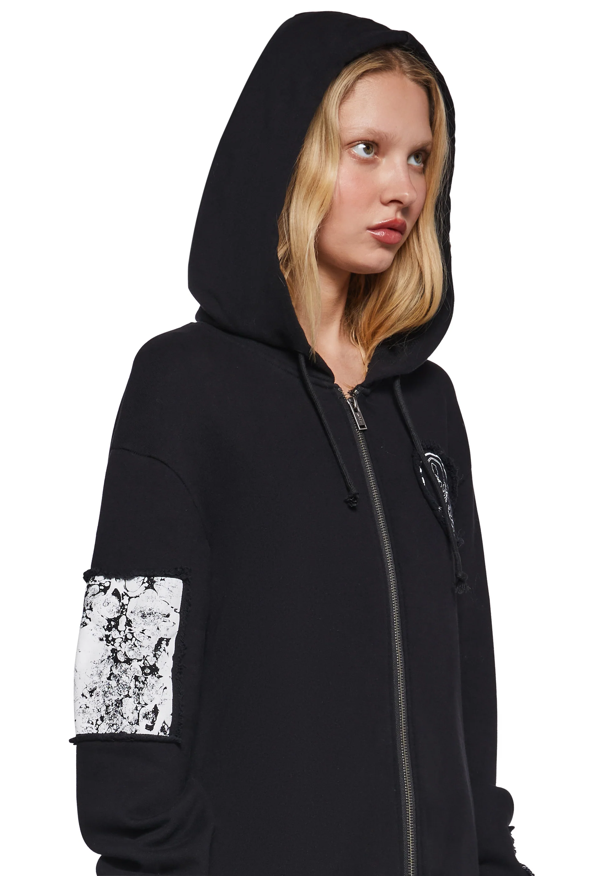 Diatonic Hoodie Duster With Patches - Image 2