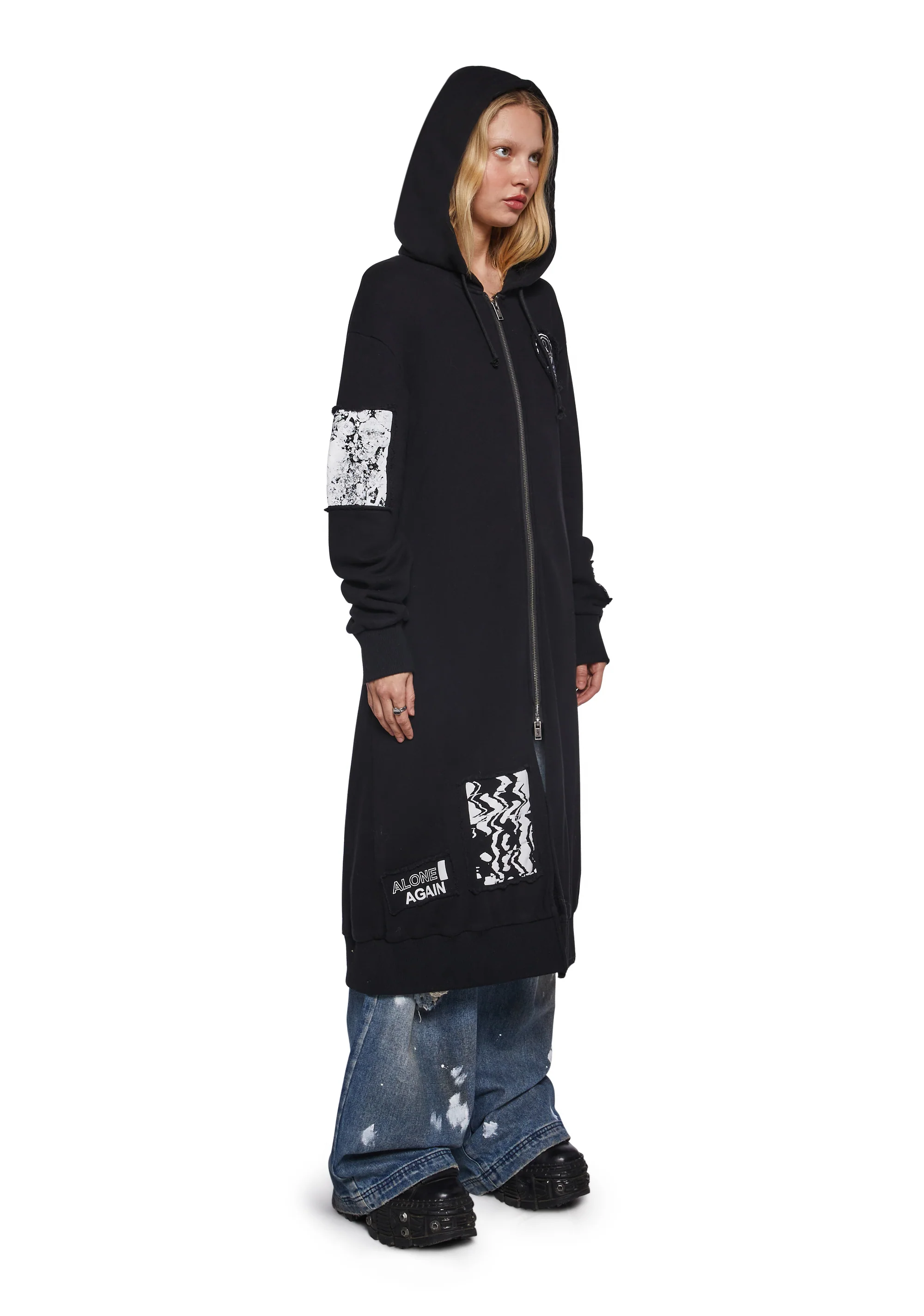 Diatonic Hoodie Duster With Patches - Image 3