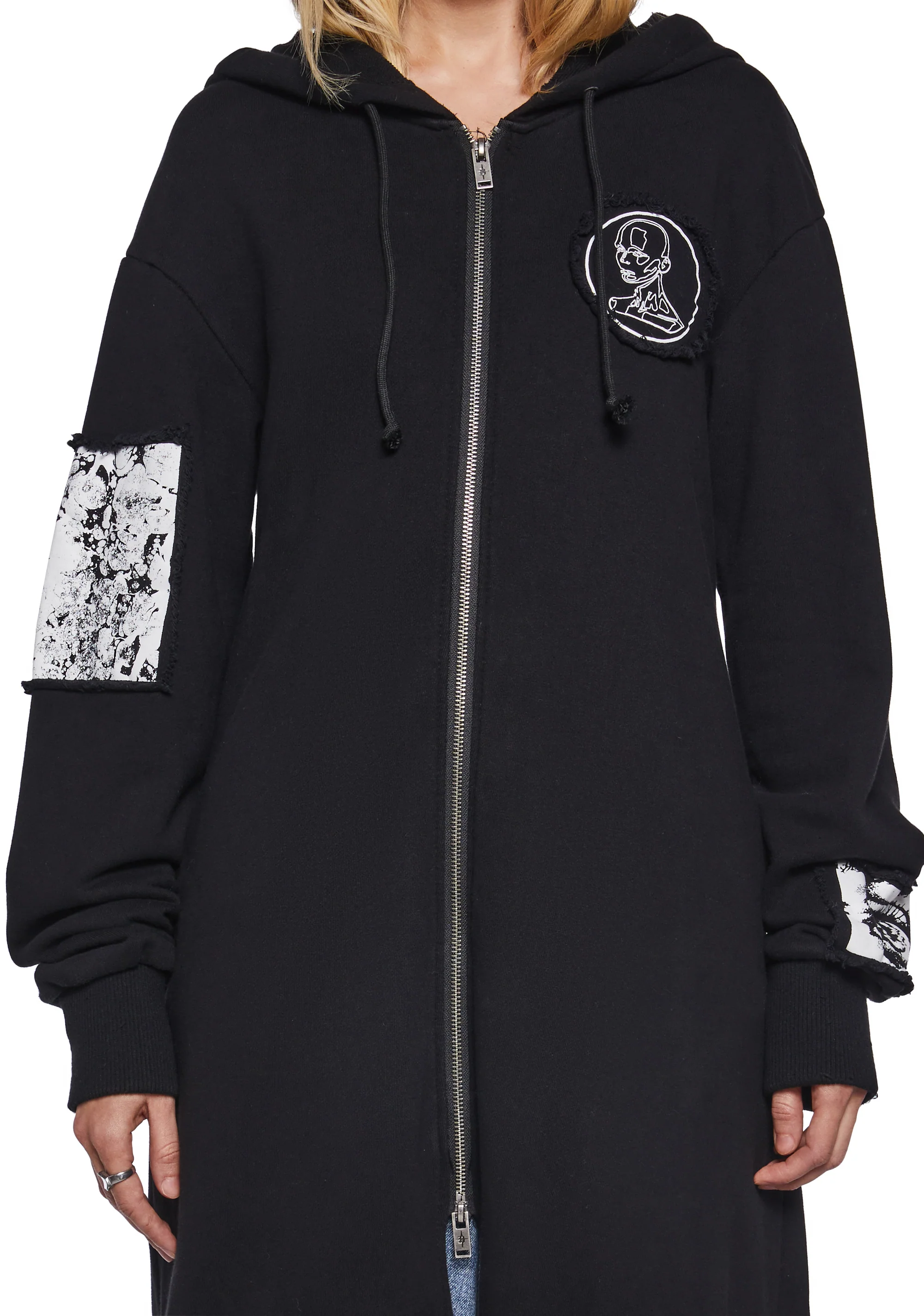 Diatonic Hoodie Duster With Patches - Image 6