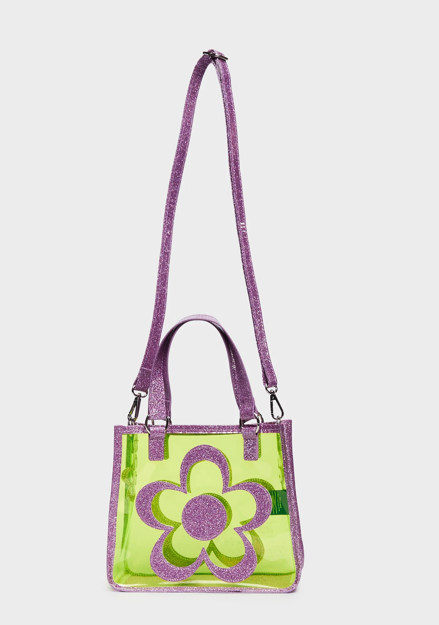 Diggin' Ur Stems Floral Tote Bag - Green - Image 4