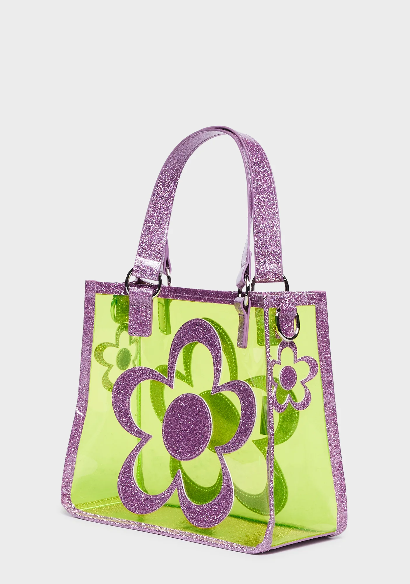 Diggin' Ur Stems Floral Tote Bag - Green - Image 5