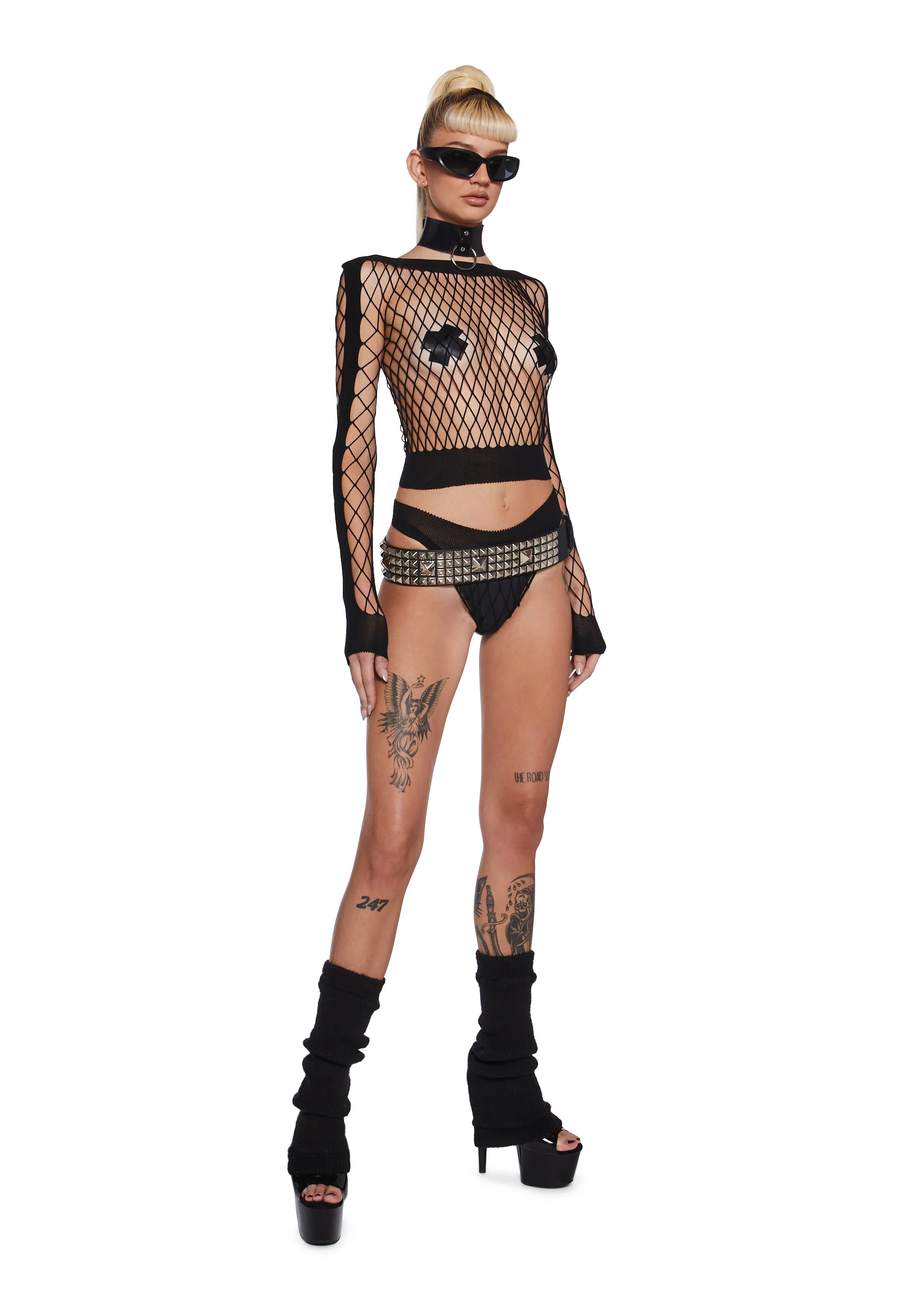Digital Remnants Lingerie Set - Black - Image 2