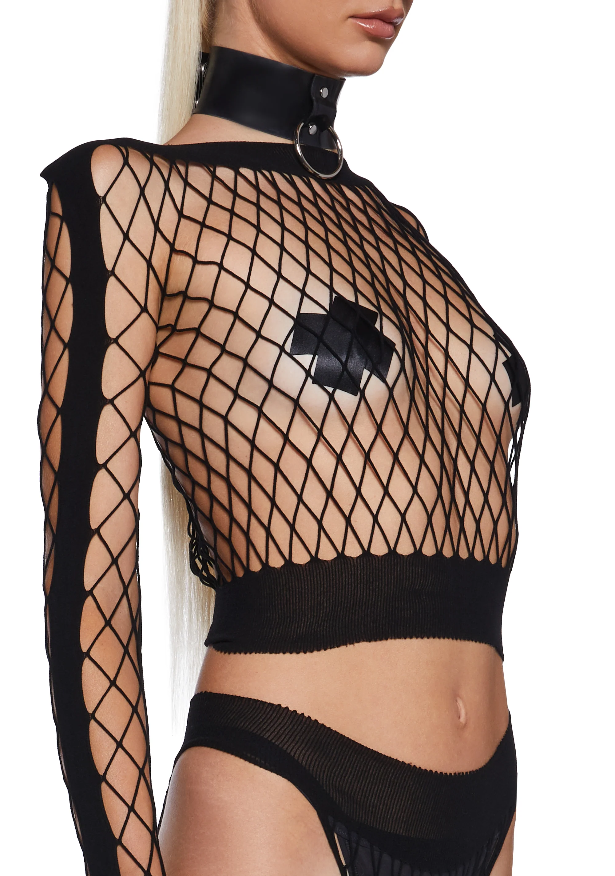 Digital Remnants Lingerie Set - Black - Image 5