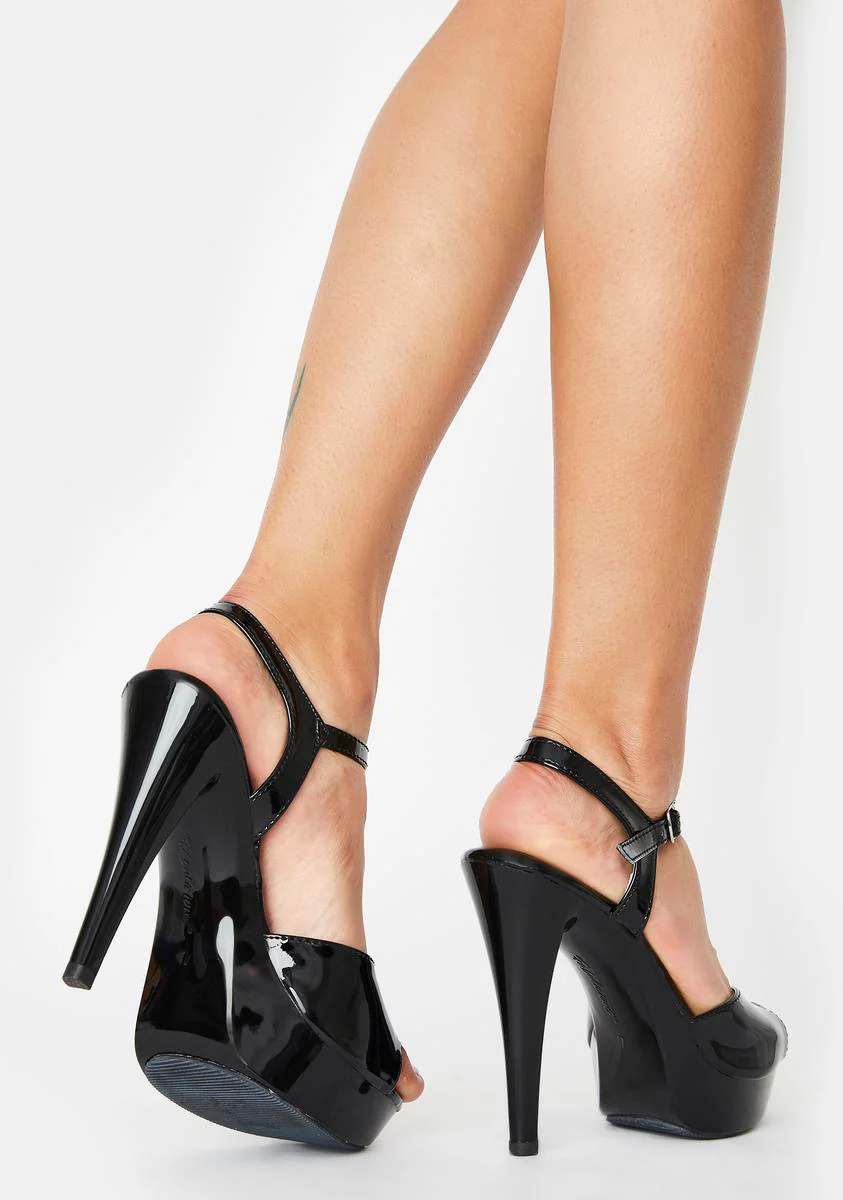 COCKTAIL-509 Platform Ankle Strap Sandals-Black - Image 4