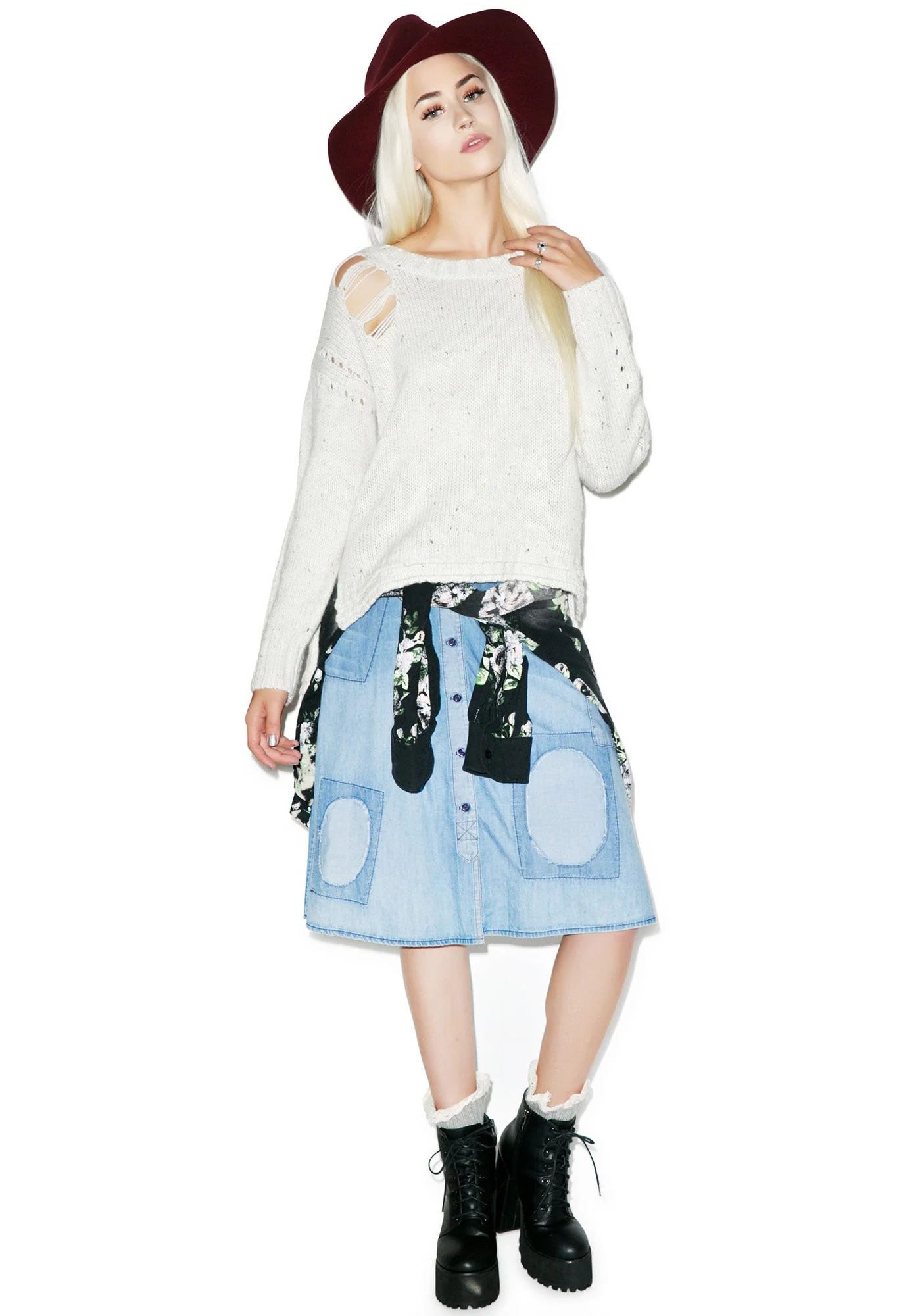 Dinner Party Sweater - White - Image 10