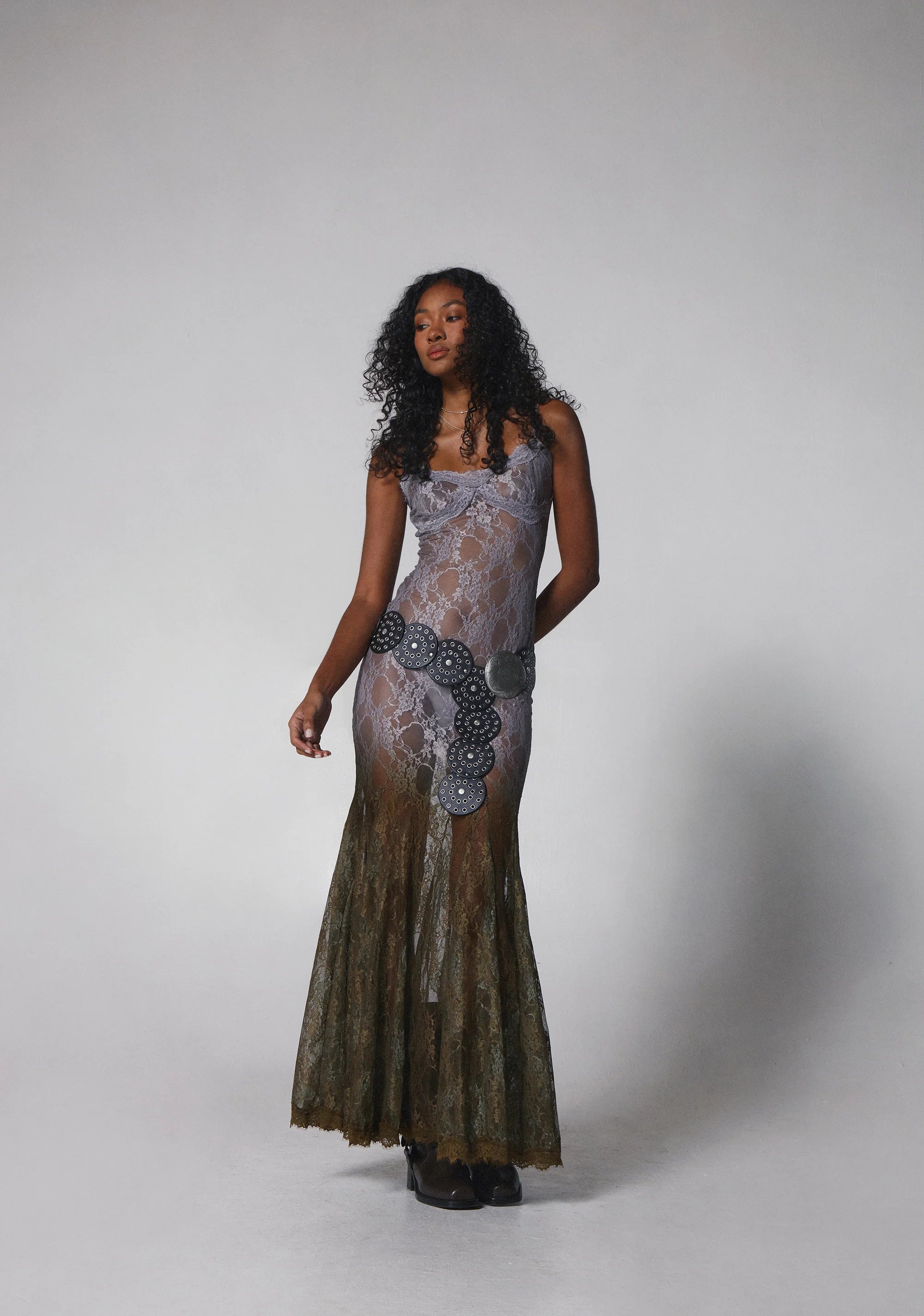Blind Intuition Maxi Dress - Gray - Image 6