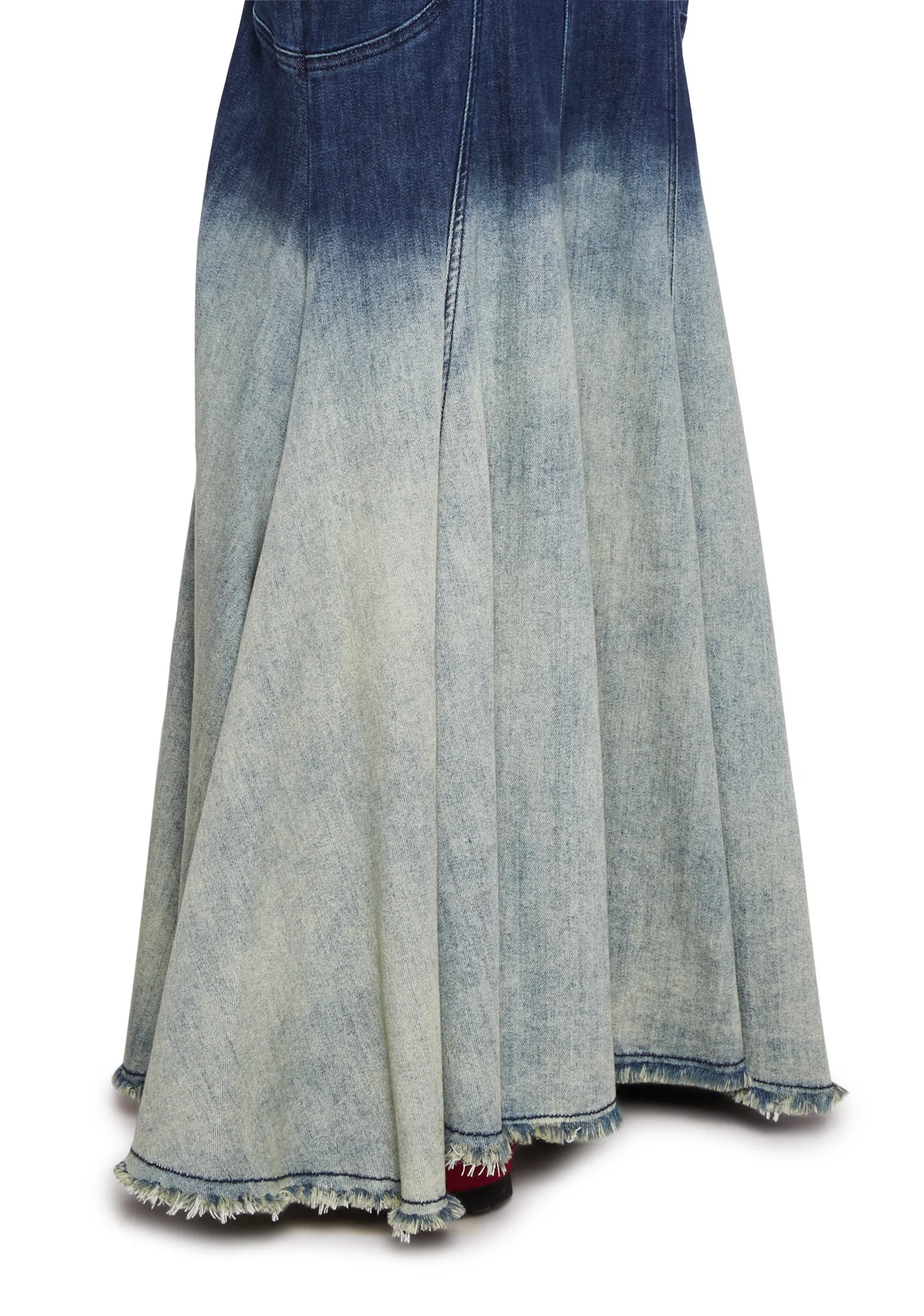 Fight Against Destruction Denim Skirt- Light Blue - Image 5