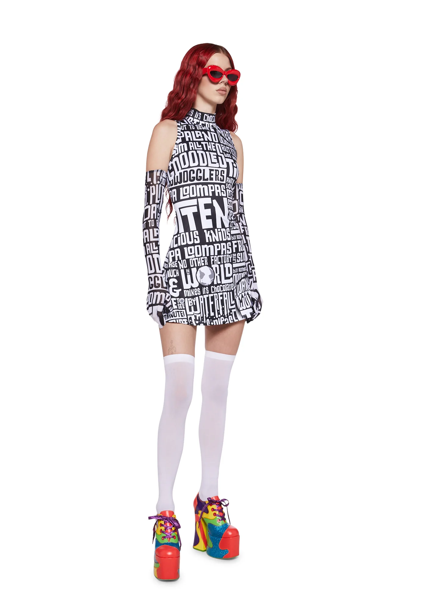 Dipping Dreams Dress With Gloves - Image 2