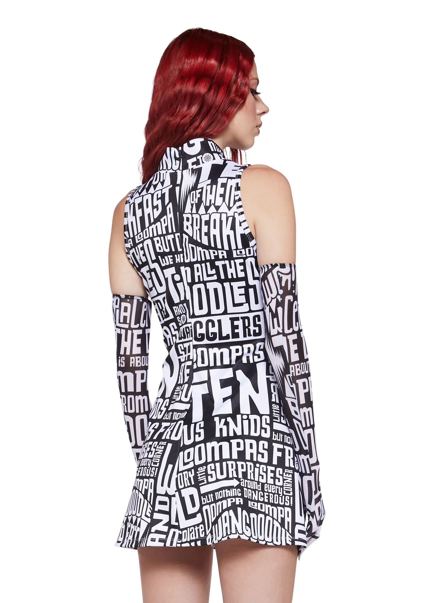 Dipping Dreams Dress With Gloves - Image 4
