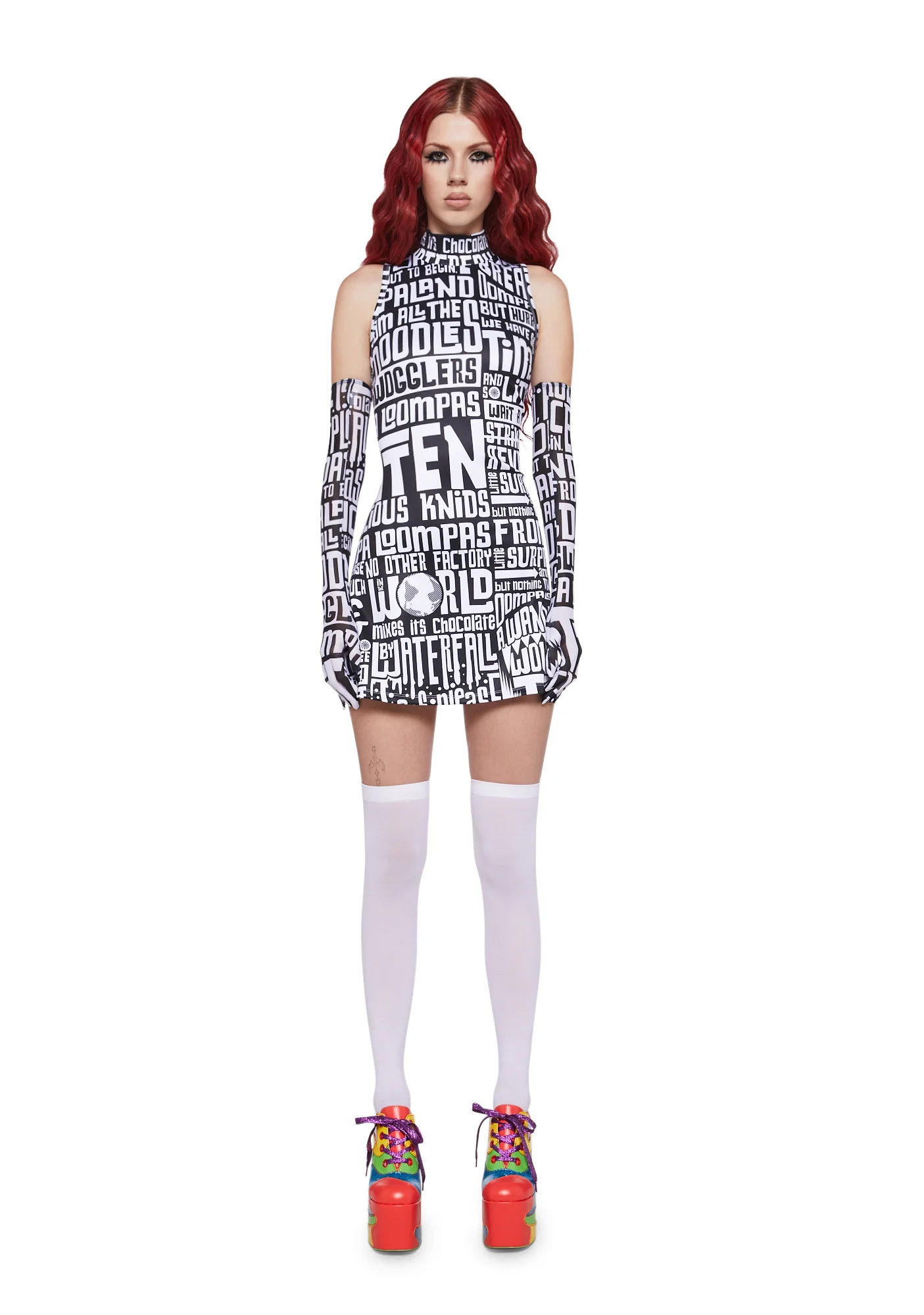 Dipping Dreams Dress With Gloves - Image 6