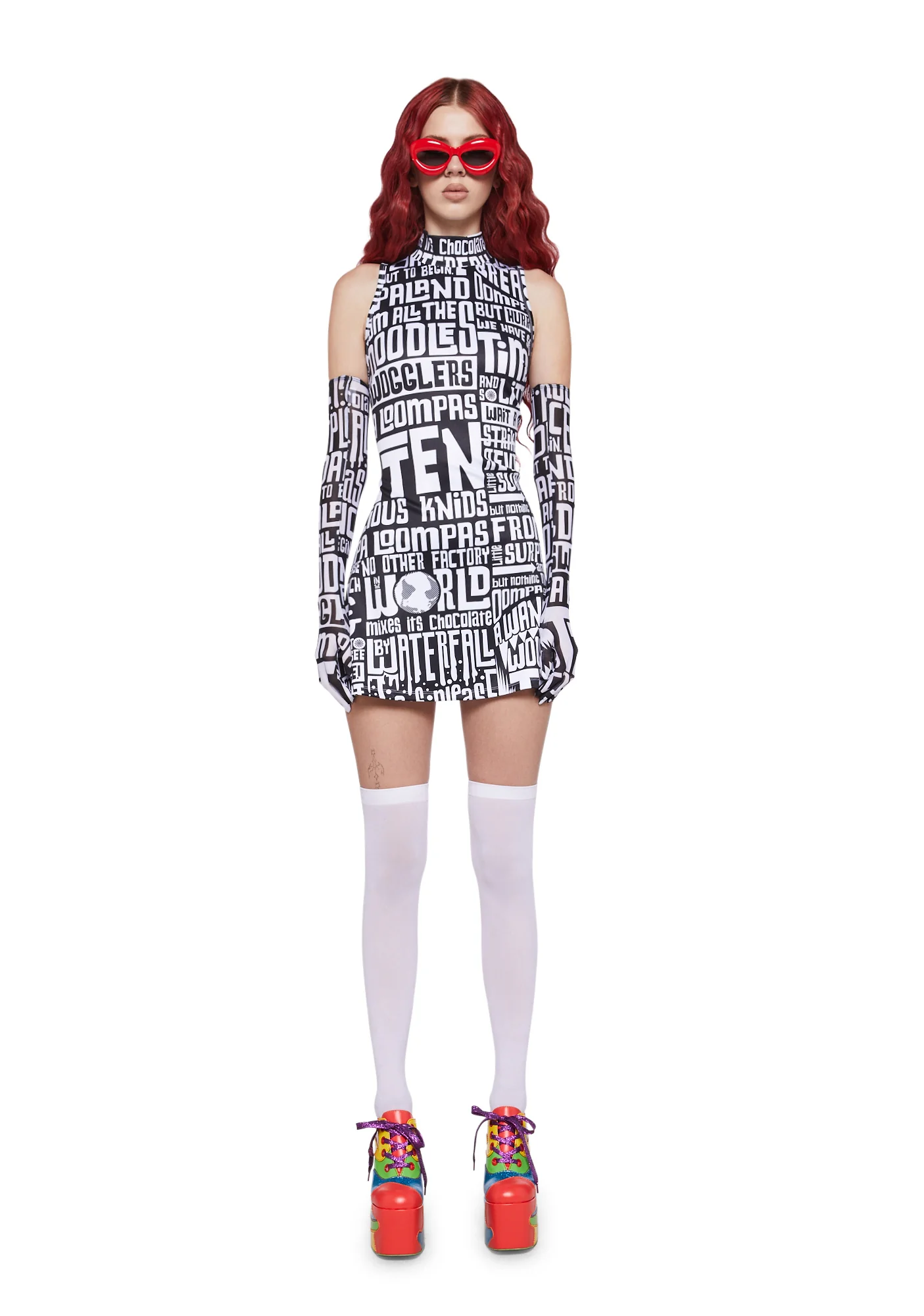Dipping Dreams Dress With Gloves - Image 7